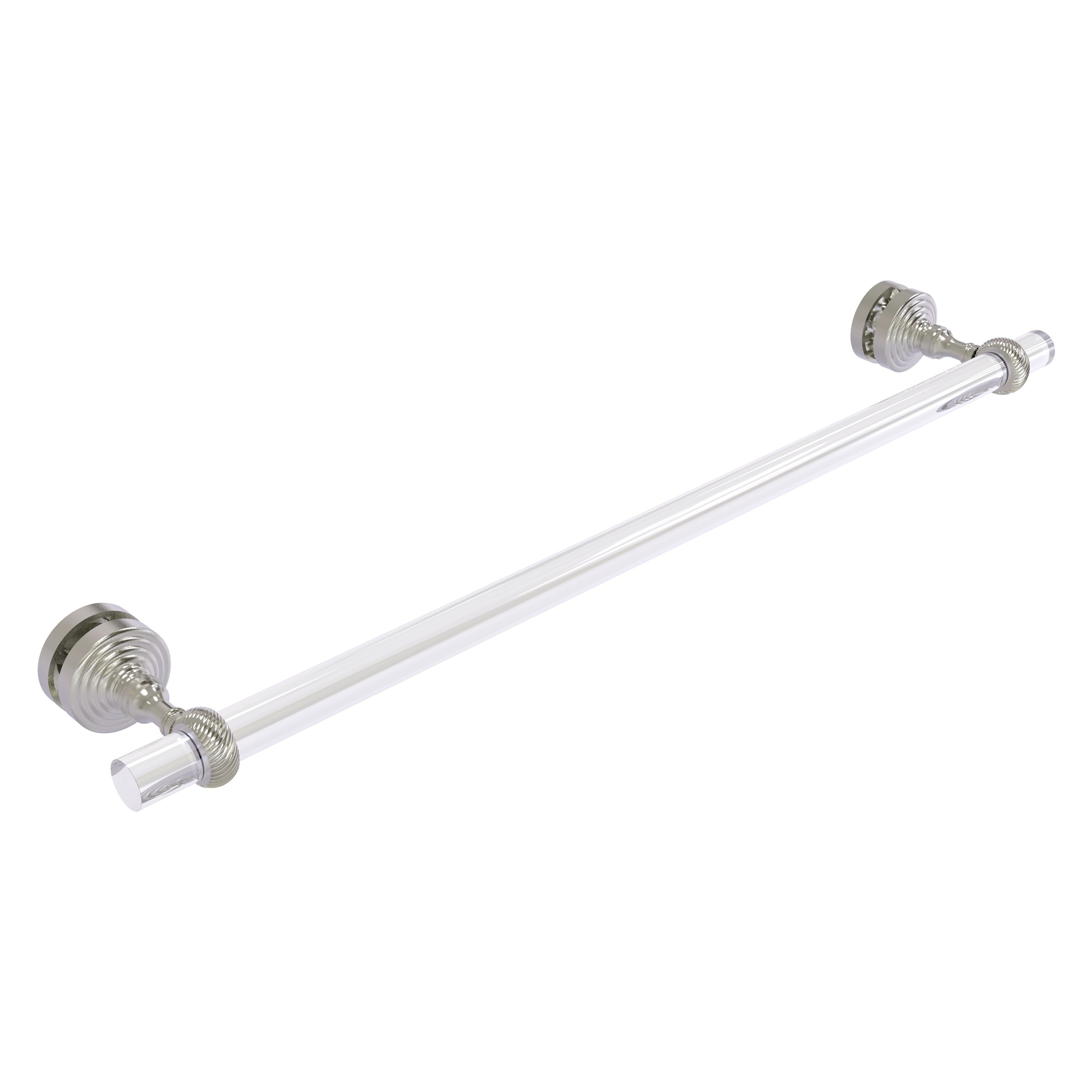 Allied Brass PG-41T-SM-24-SN Pacific Grove 24-in Satin Nickel Wall mount Single Towel Bar