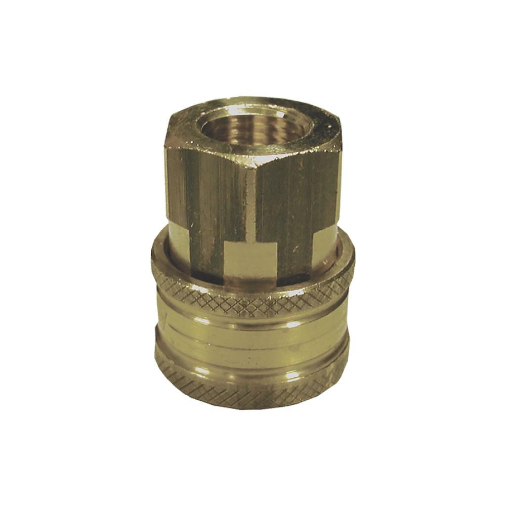 Powerplay 1/4-Inch Brass Female QC Fitting Set for Gas and Electric Pressure Washers, 4000 psi, Max Temp 300F | PWXA052