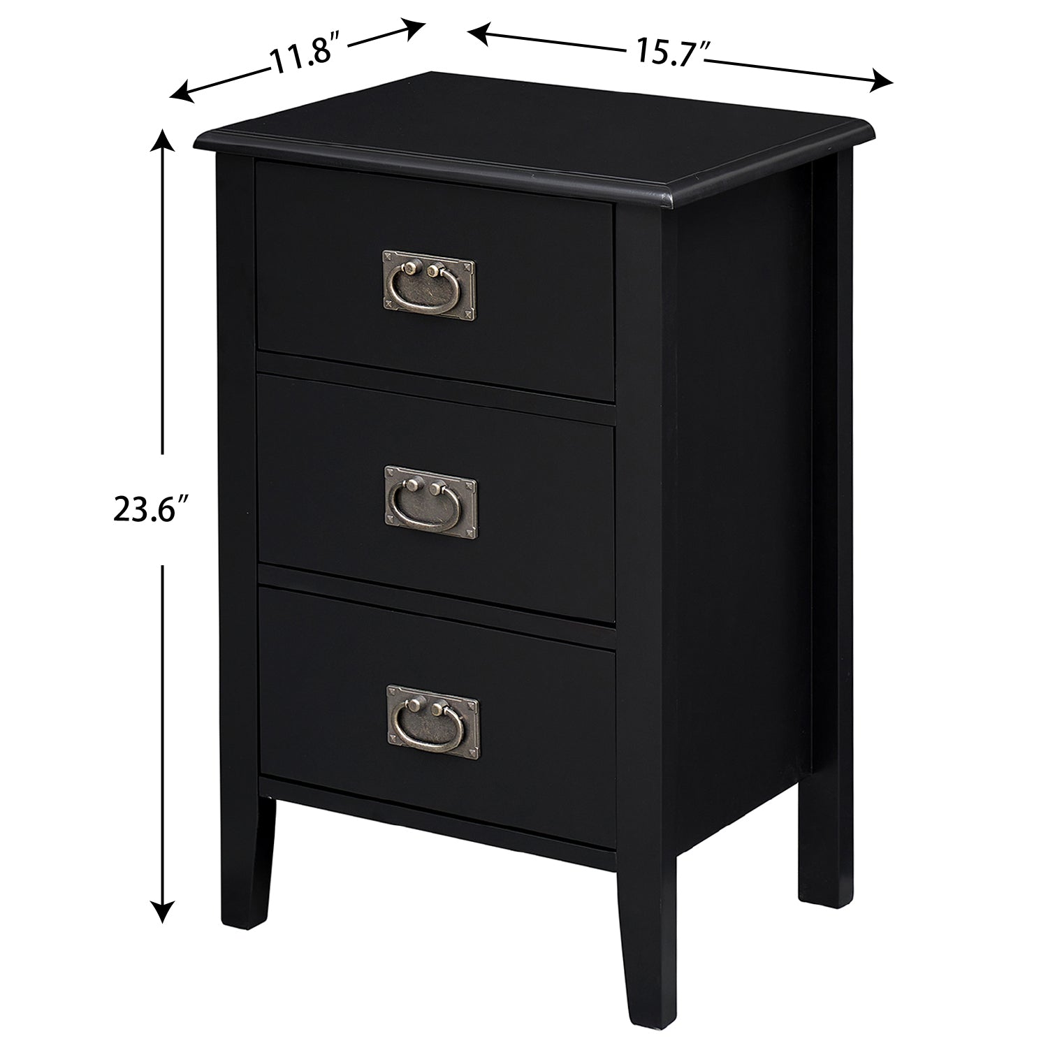 Vecelo LOE-HD-NS15-BLK-A2 nightstands - View #3