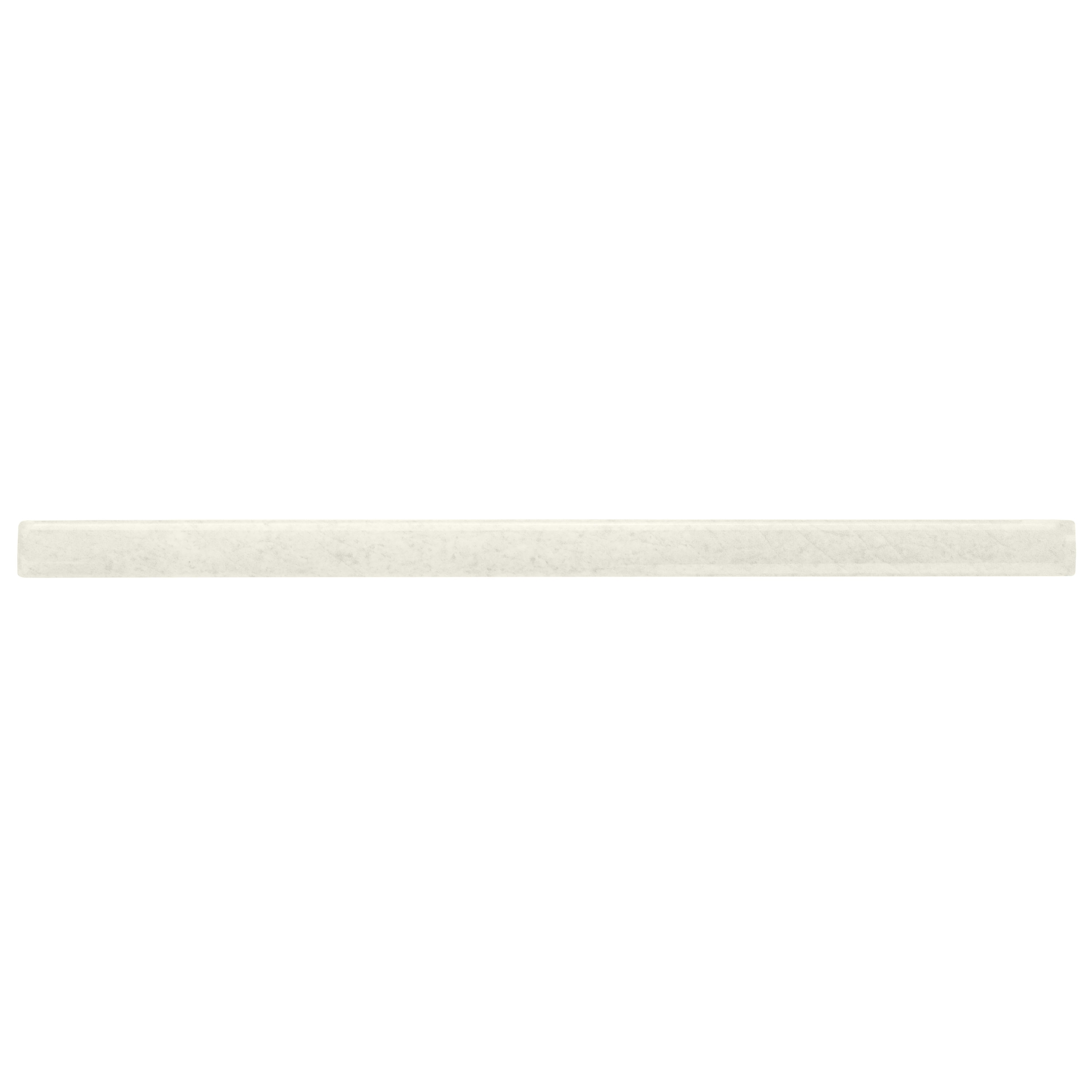 Artmore Tile EXT3RD107698 Vandalay White Polished Ceramic Quarter round Tile ( 0.04-Sq. Feet / Piece )