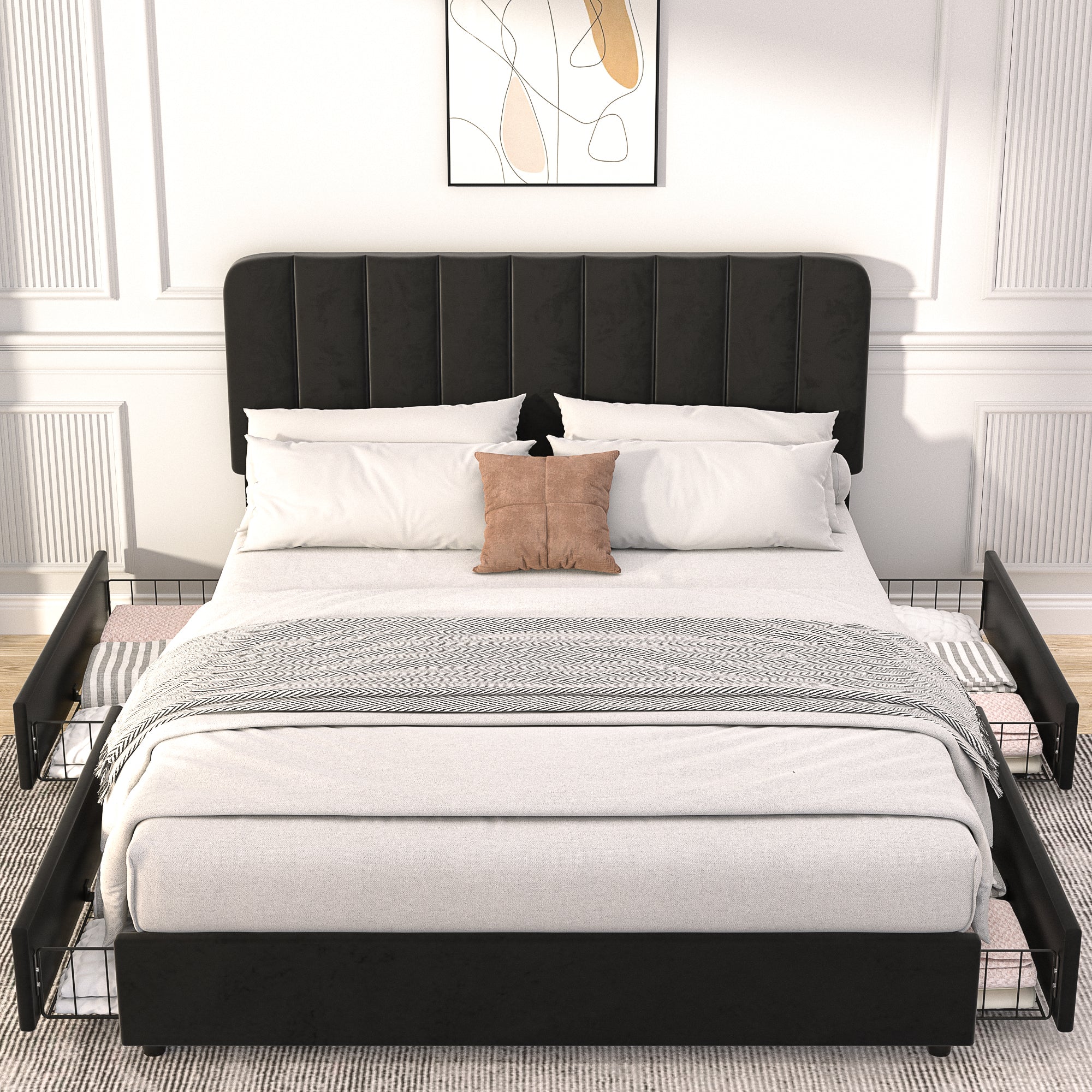 Vecelo LOE-CY-FB01-UP-BLK beds - View #2