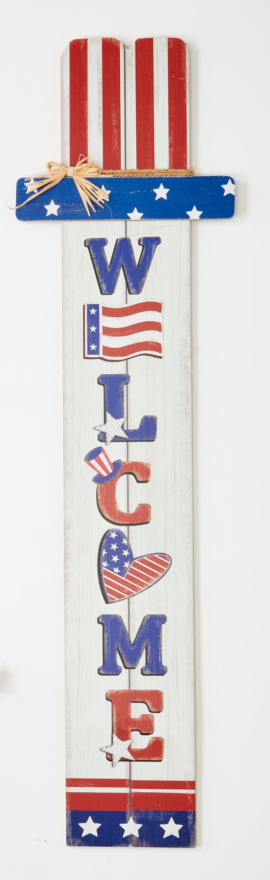 Worth Imports 8400 51-in H Fourth of July Porch sign