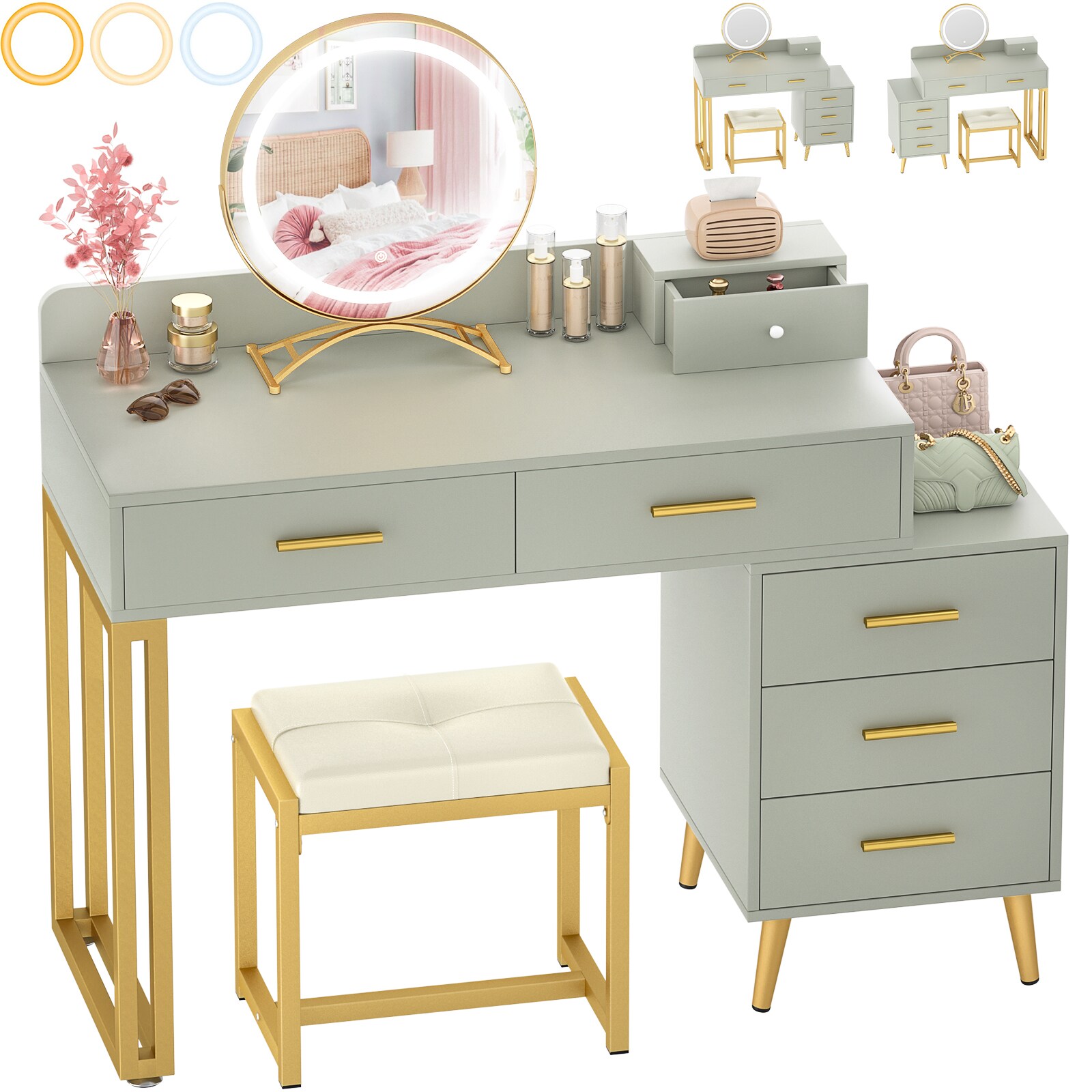 Aheaplus HZZ-6T-C Bedroom-Vanities - View #2