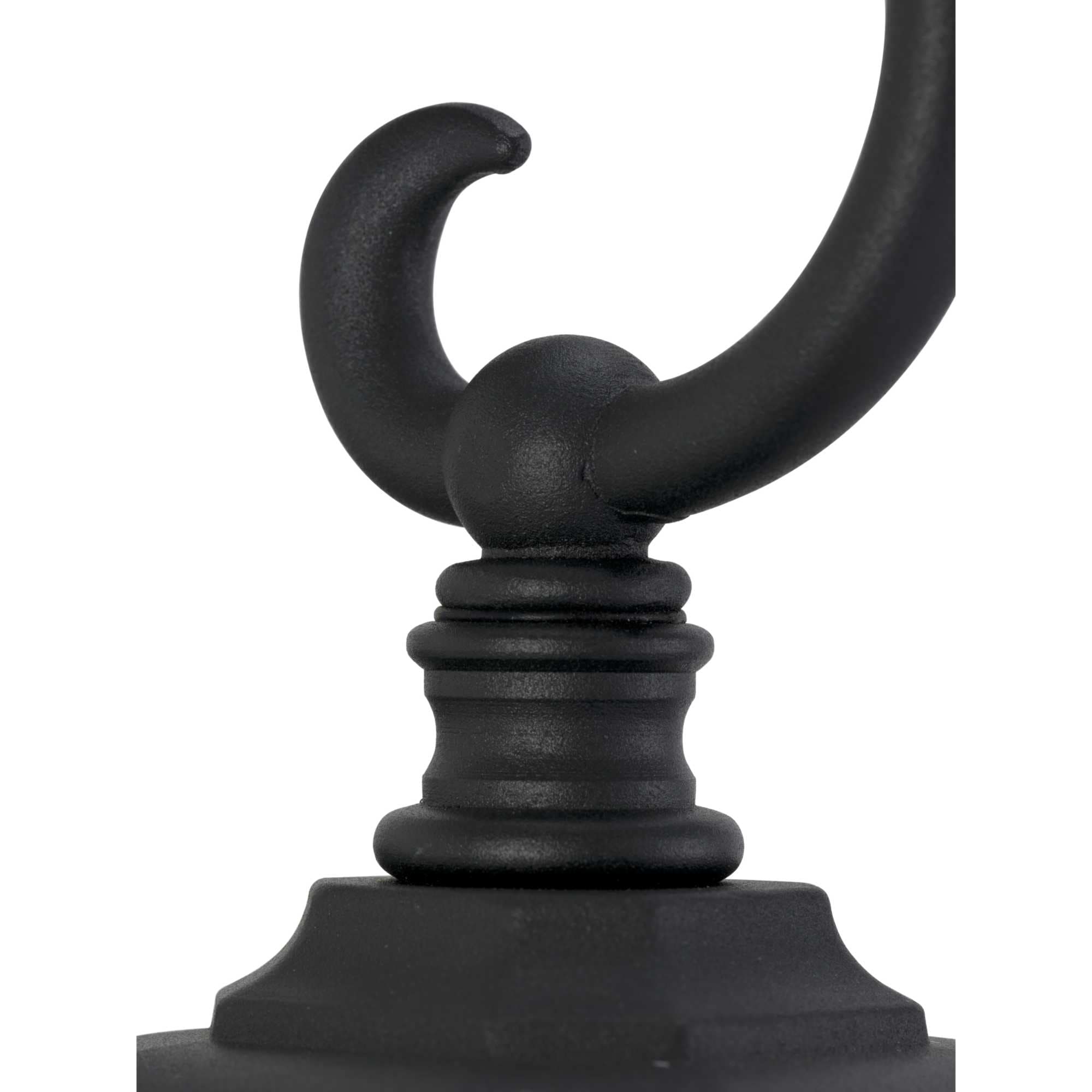 Black Aluminum Outdoor Wall Lantern with Etched White Glass Shade