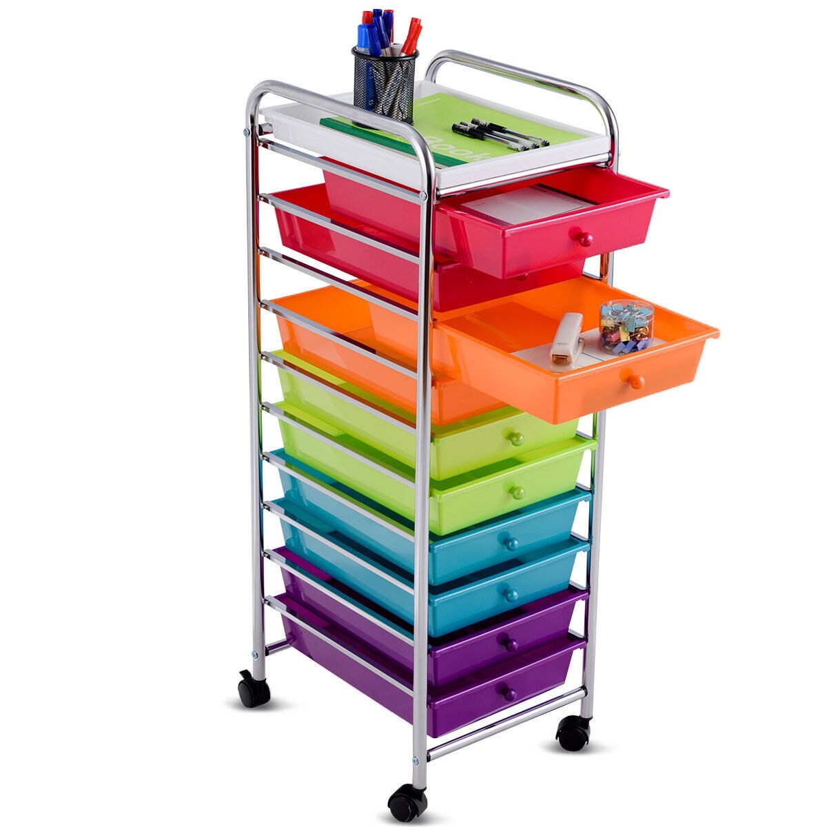 Slickblue D-CO-69095WH Office-Carts - View #3