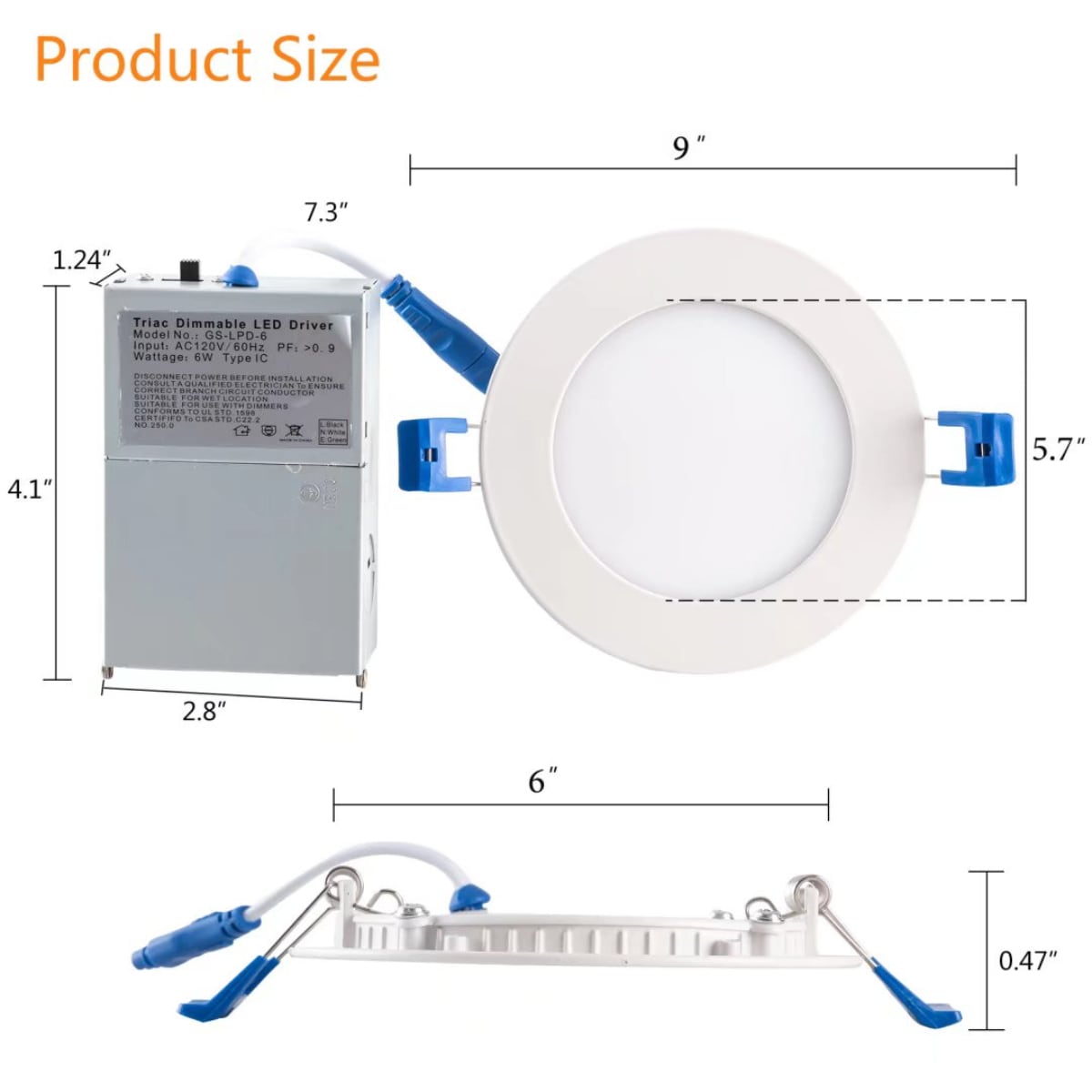 HomeRoots 4000475673 Led-Retrofit-Downlight - View #6