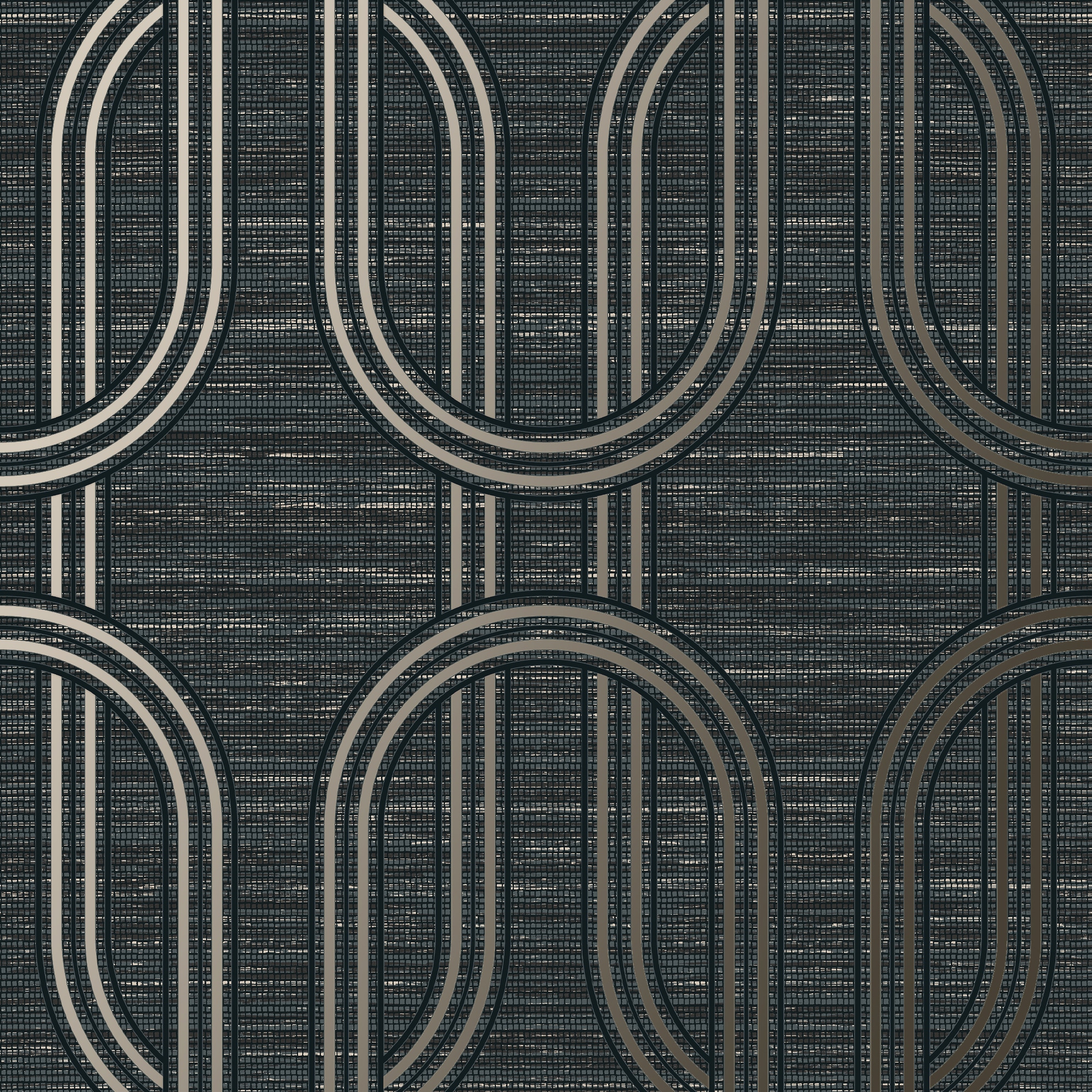 Graham & Brown 120860 56-Sq. Feet Dark Grey Non-woven Textured Geometric Unpasted Wallpaper