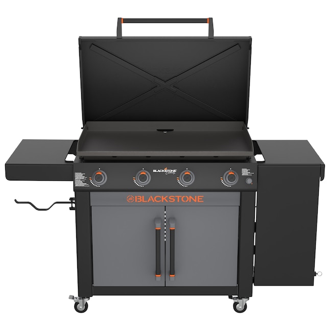 Blackstone 36 Culinary Omnivore Griddle with Side Table 4-Burner Liquid  Propane Flat Top Grill in the Flat Top Grills department at