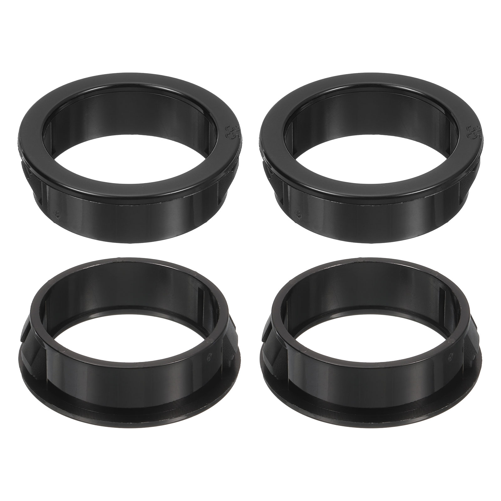 Unique Bargains 6pcs Cable Snap Bushing Grommet 1-3/8 Inch Mounting Dia Black Round Nylon Snap in Cable Grommet Protector Plastic Cable Hole Grommets for Wiring #S26030600UX4333