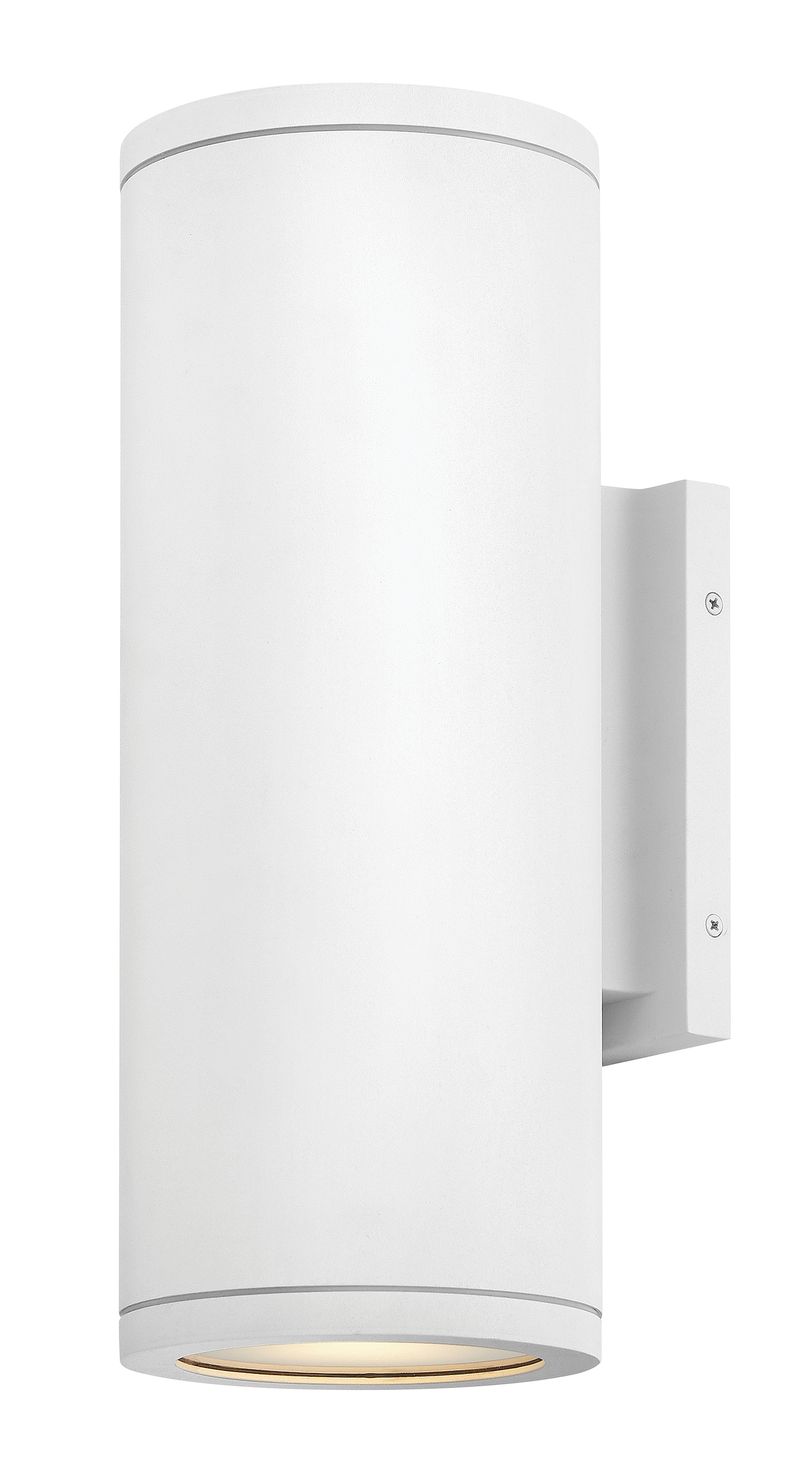 Hinkley 13595TW-LL Silo 2 -Light 16-in H Brushed White Hardwired Outdoor Wall Light