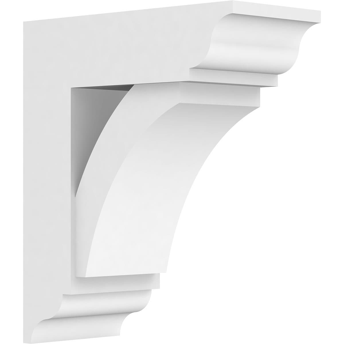 Ekena Millwork BKTP05X12X14THR01 Standard ThortonGrade 5-in x 12-in x 14-in Off-white PVC Standard bracket