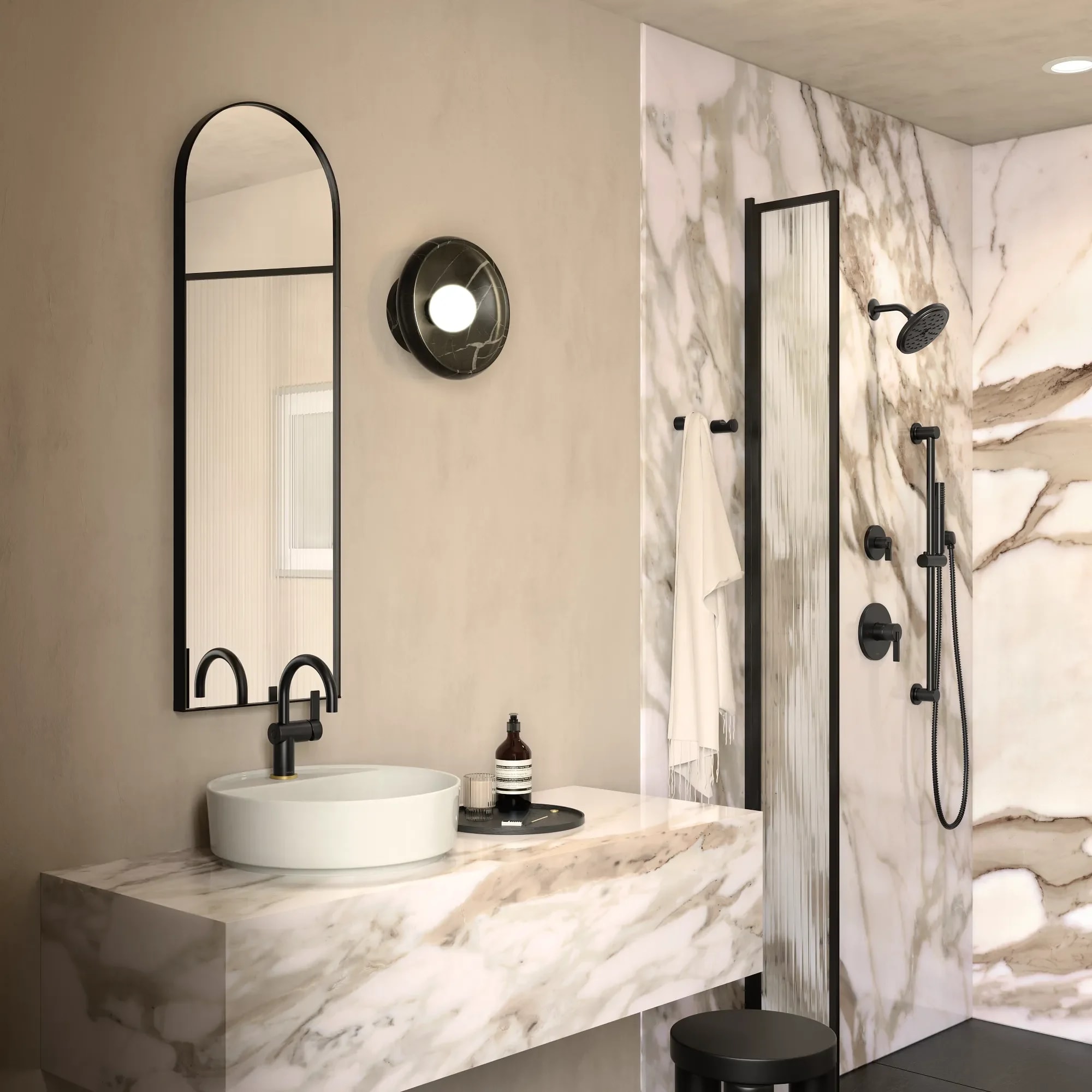 Moen A701BL Bath-Shower-Facc - View #2