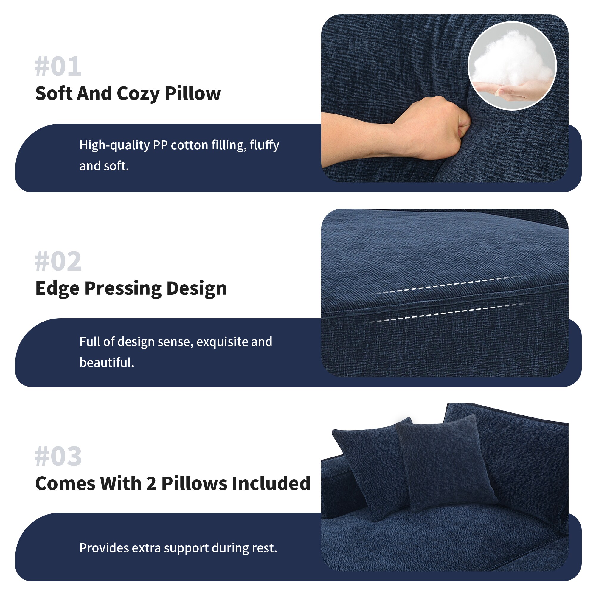 ModernLuxe N723S9587B Sofas-Loveseats - View #6