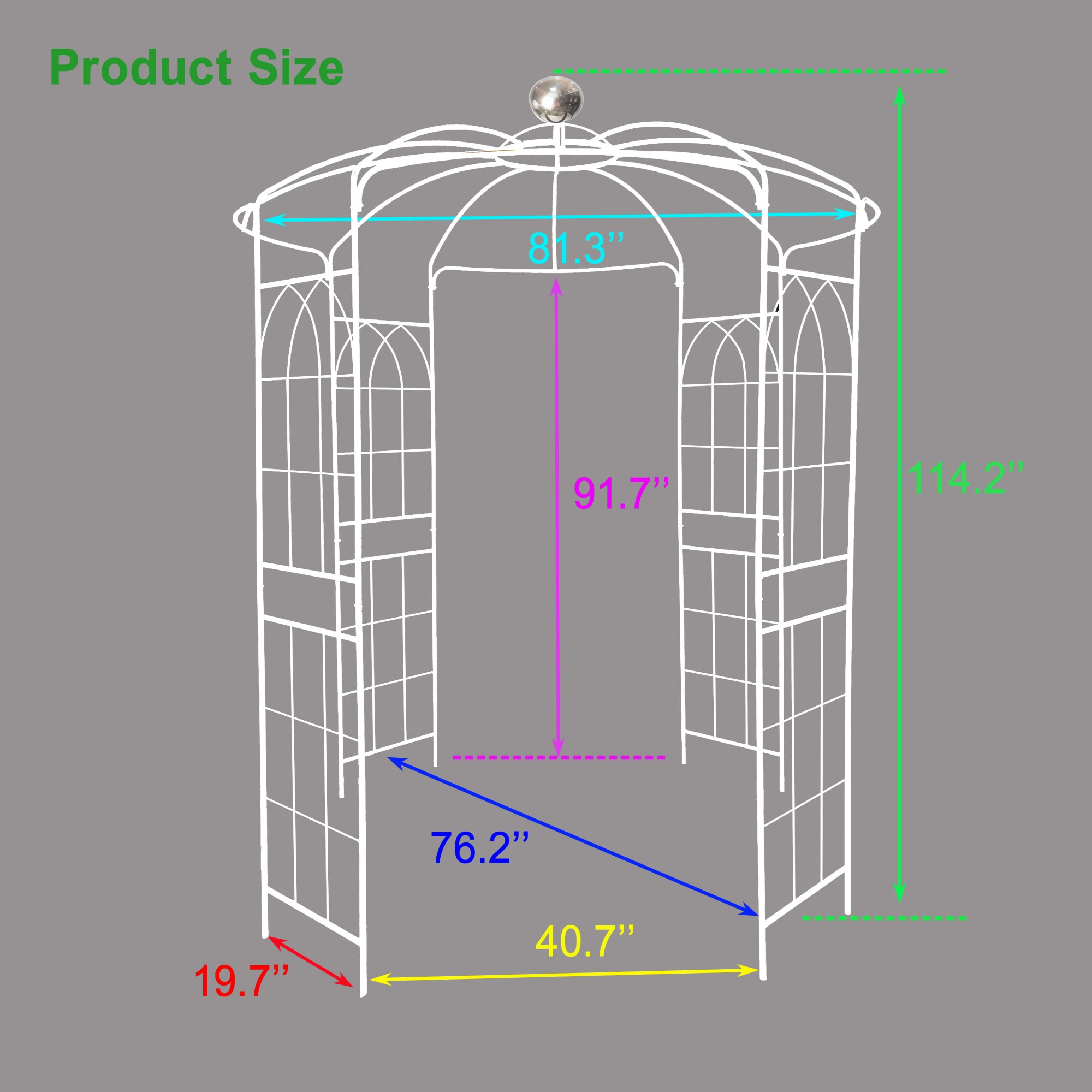 ToolCat NGG29-36-TTX Garden-Trellis - View #3