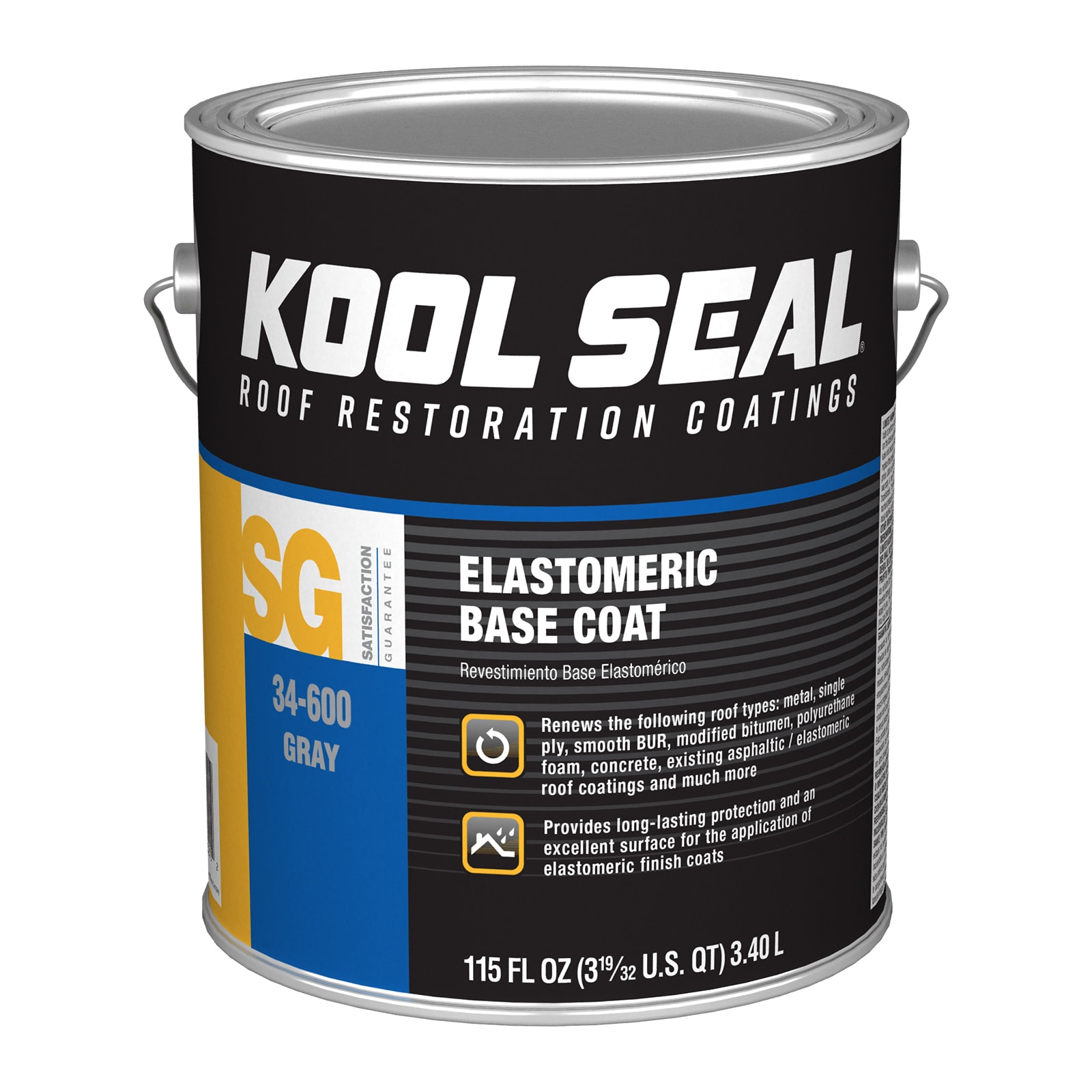 Kool Seal 3.6-quart Gray Elastomeric Reflective Roof Coating (Limited ...