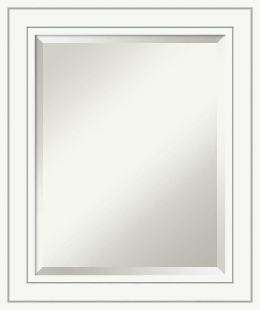 Amanti Art DSW3941944 Craftsman 20.88-Inches x 24.88-Inches Framed Rectangle Bathroom Vanity Mirror ( Satin White )