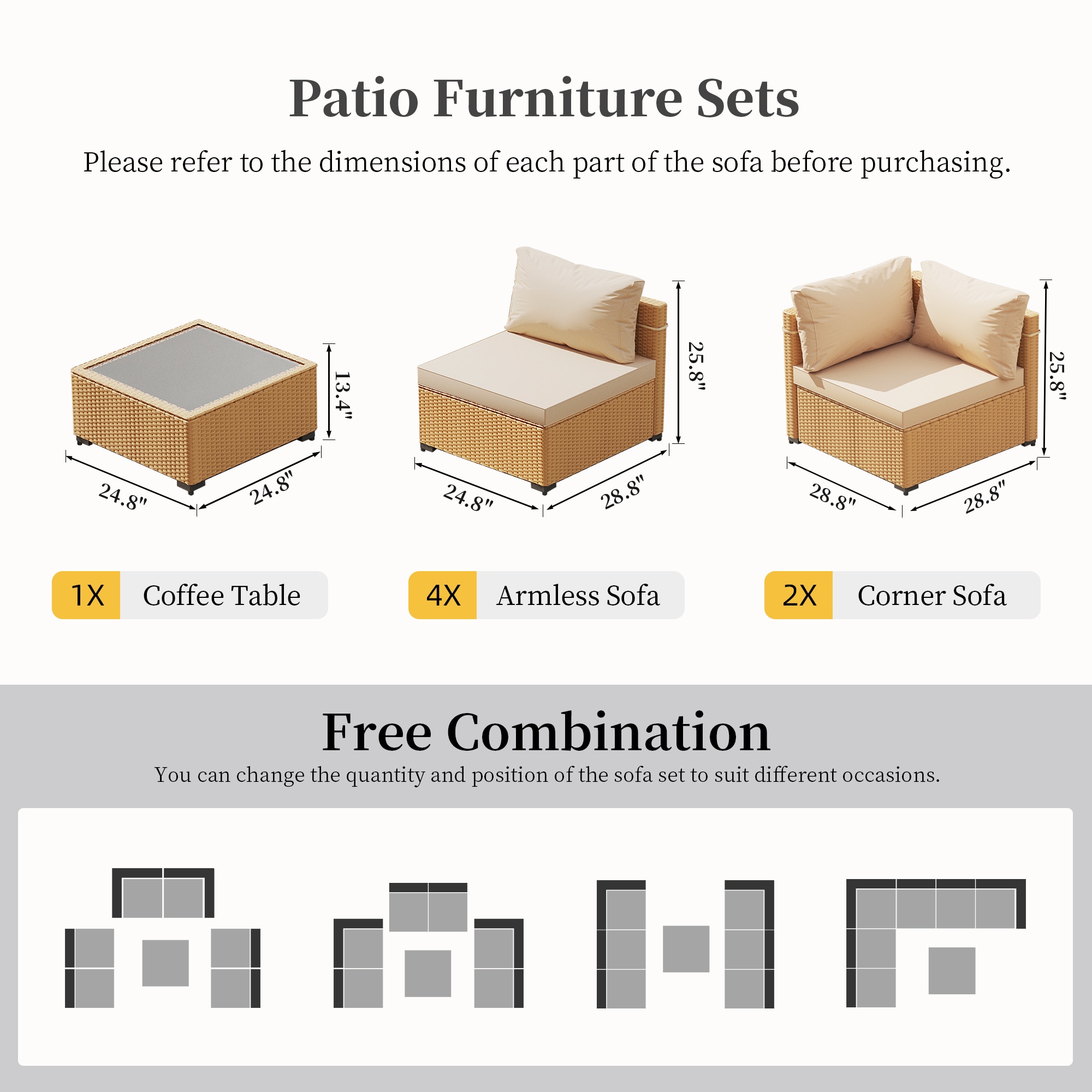 UPHA PL-2CZ-H1 Patio-Conversation-Sets - View #5