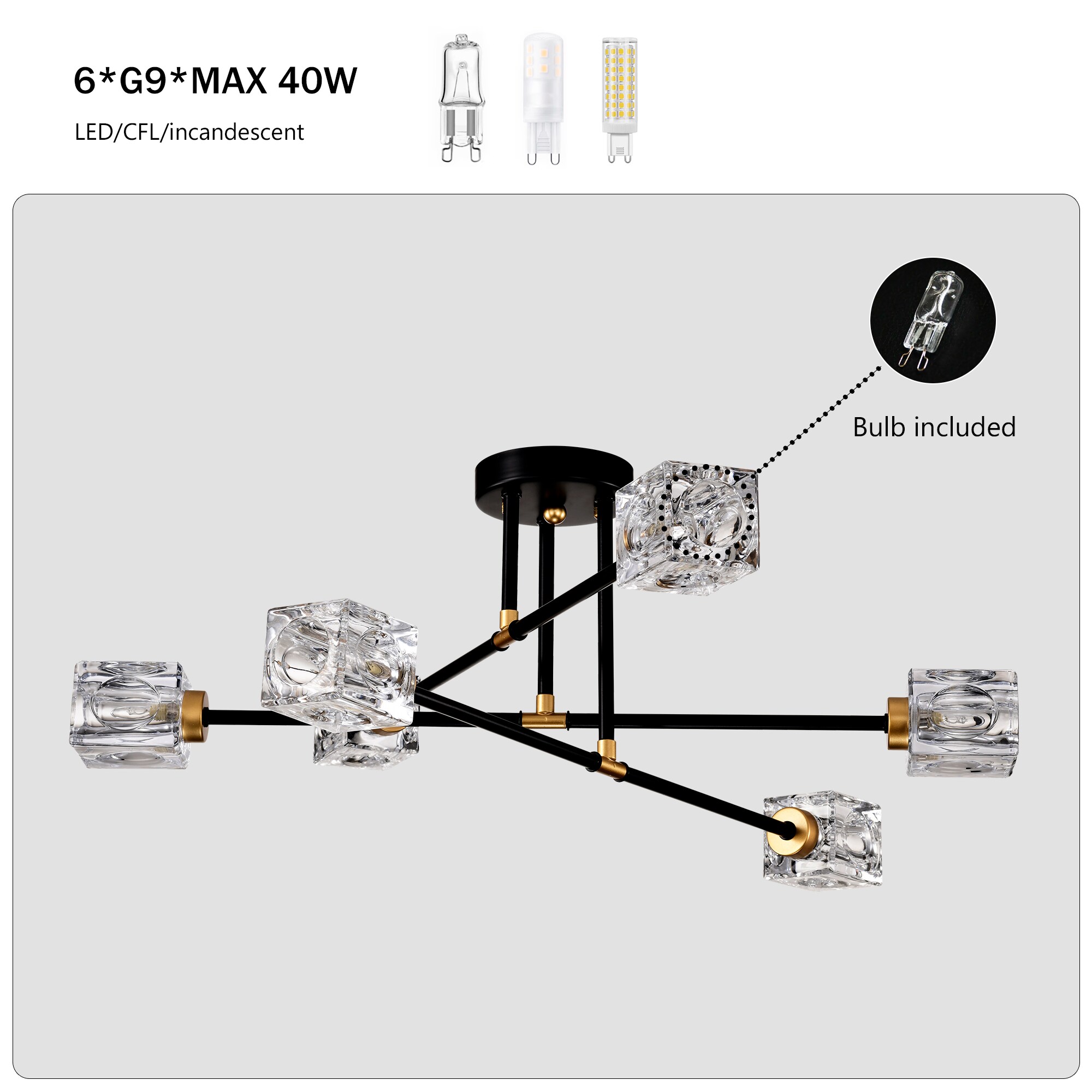 LTMATE LSD1011BG-6 Pendant-Lights - View #3
