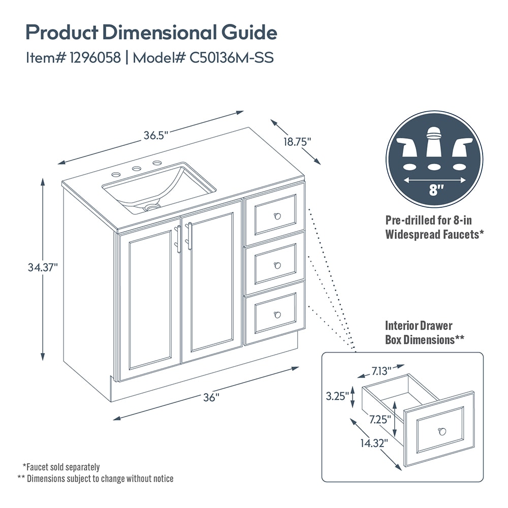 Style Selections C50136M-SS Bath-Vanity-Combo - View #12