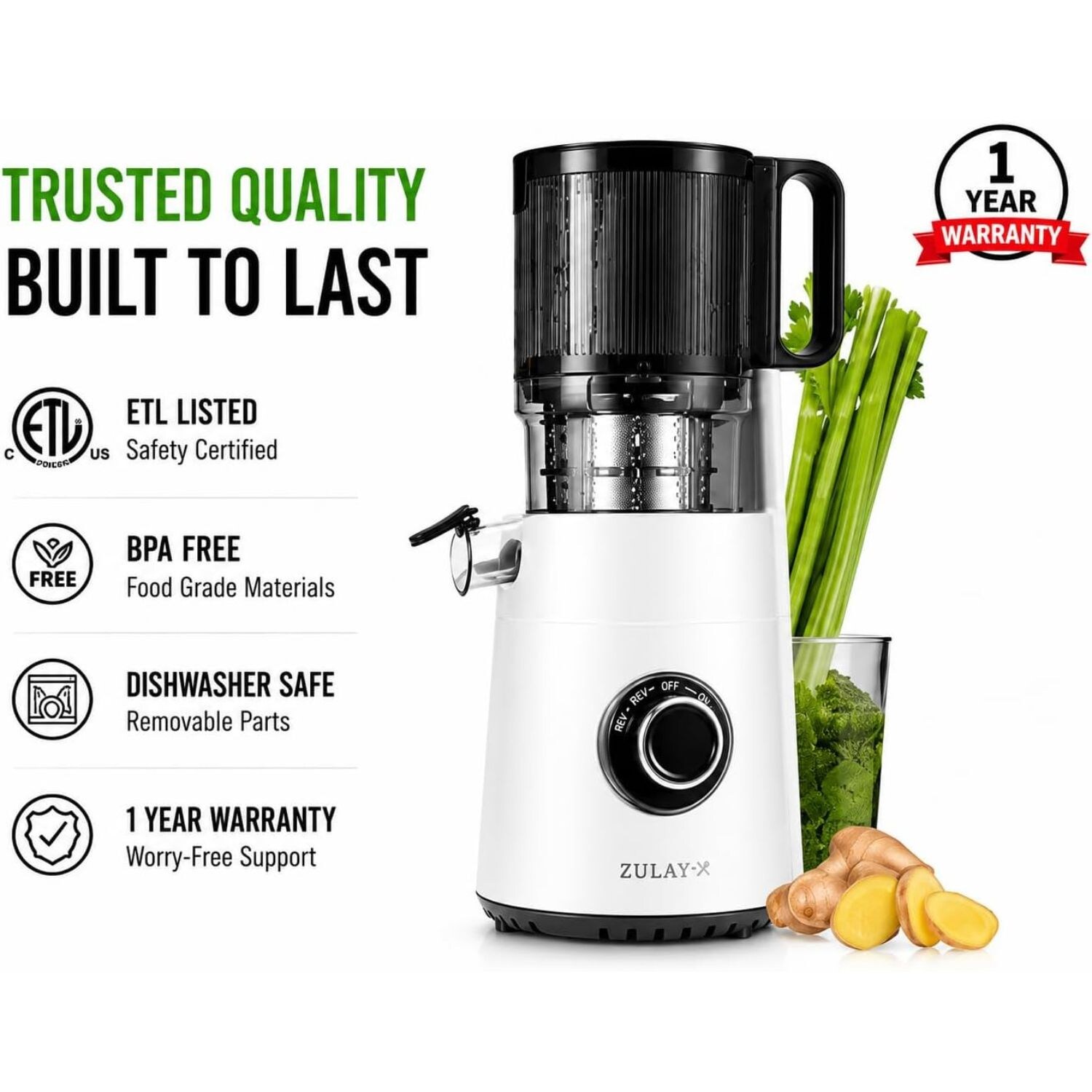 Zulay Kitchen X004L93UXL juicers - View #5