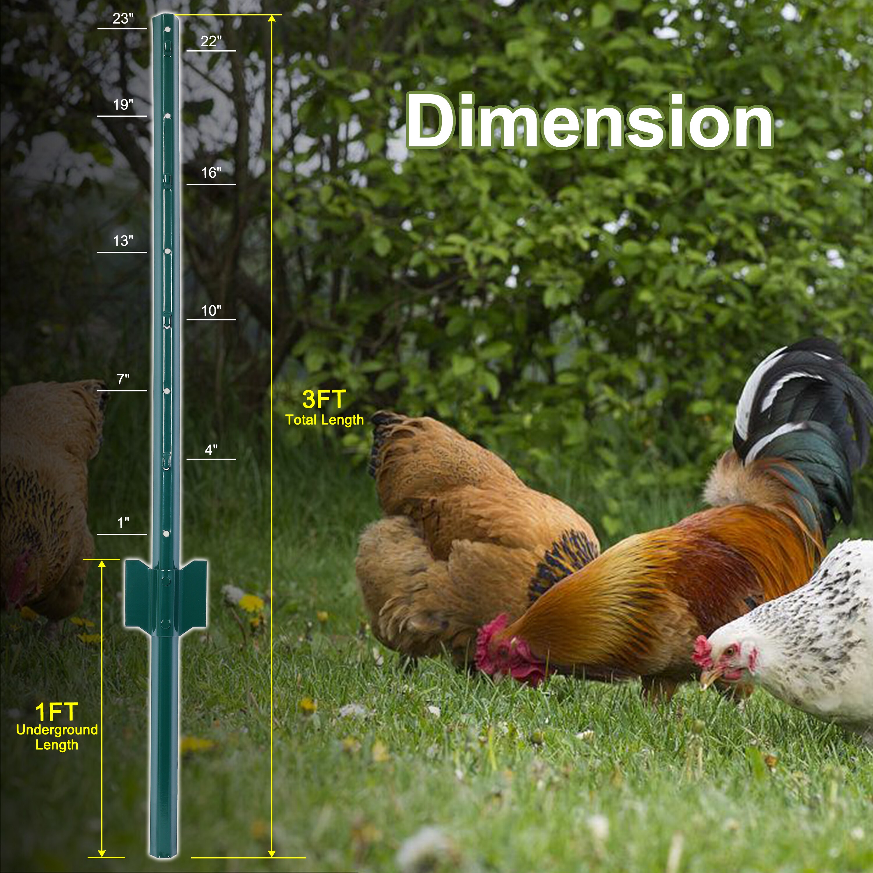 Tatayosi XH144249 Composite-Fence-Posts - View #2