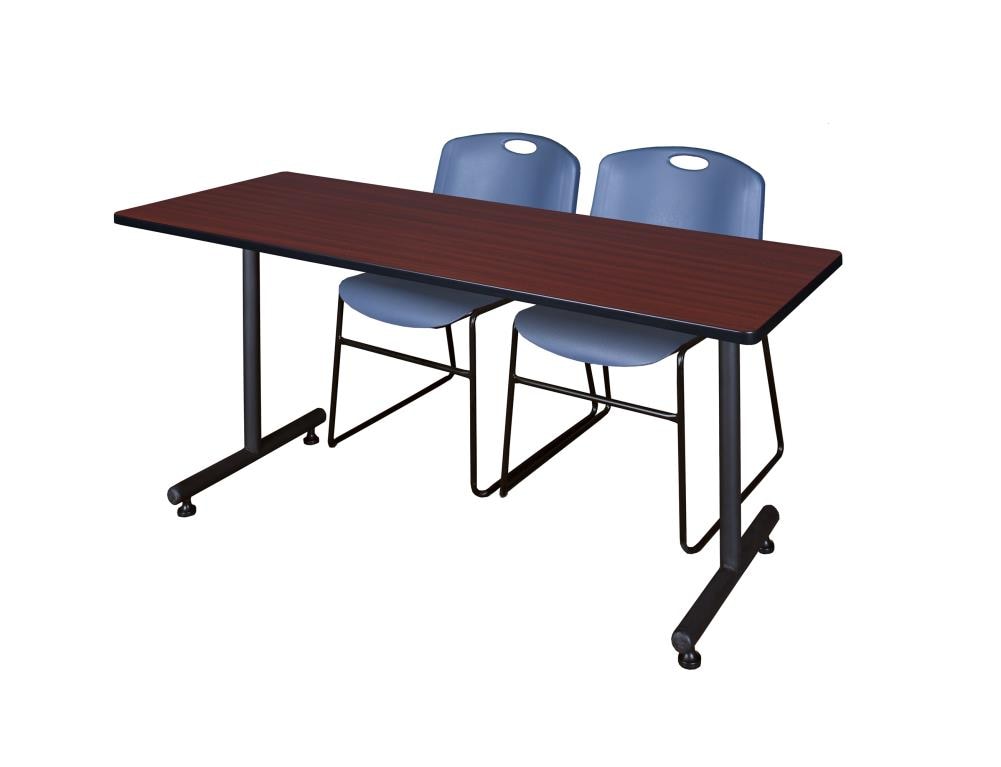 Regency MKTRCT7224MH44BE Training Brown 4-Person Training Table (72-in W x 29-in H)