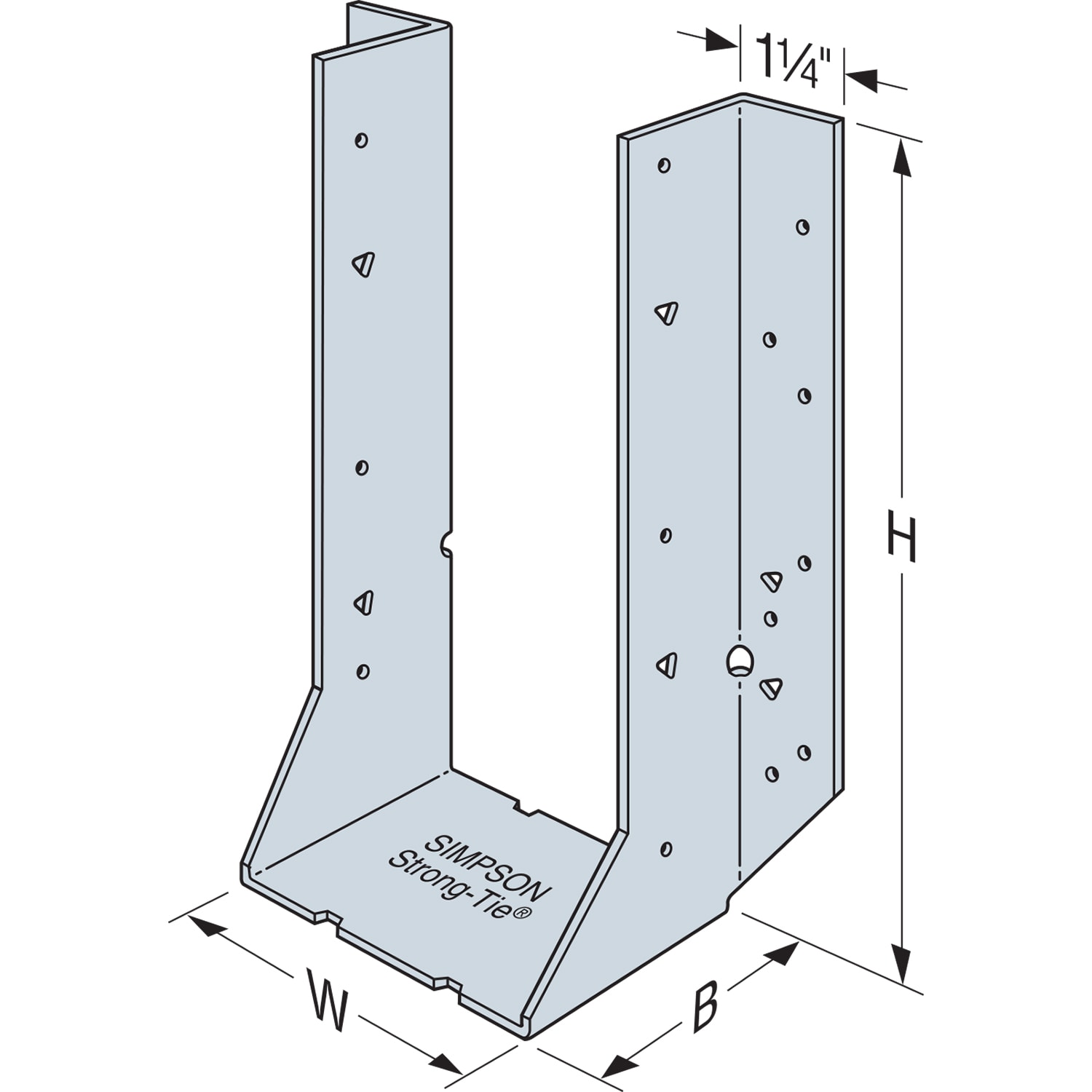 Simpson Strong-Tie HU410 Joist-Hangers - View #2