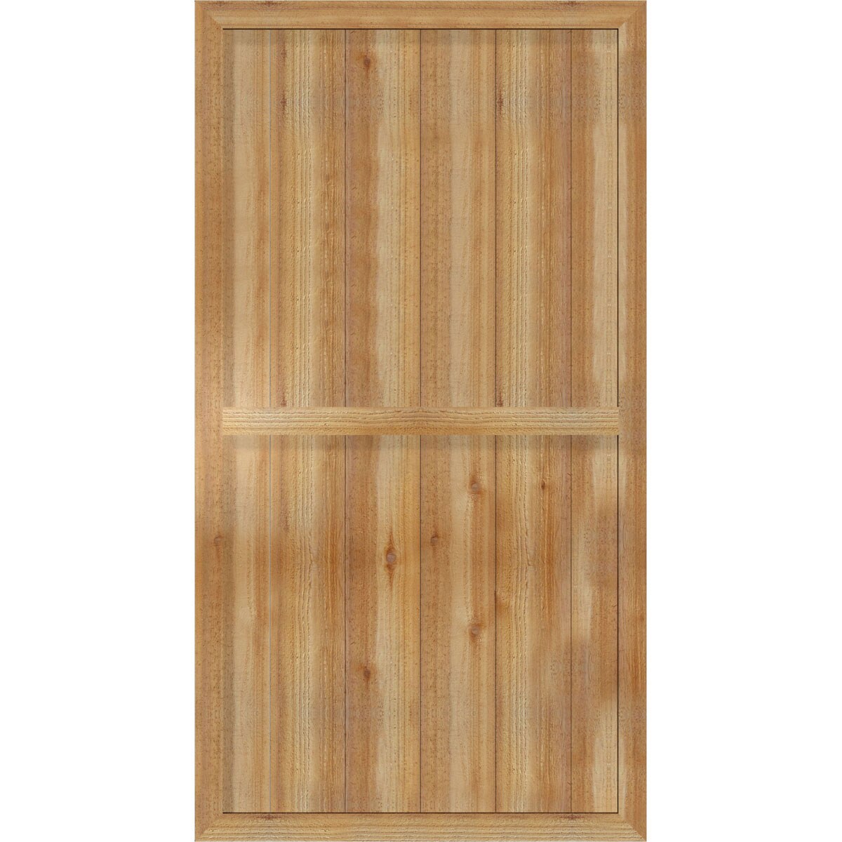 Ekena Millwork RBF06S32X060RWR 32.25-in W x 60-in H Unfinished Paintable/Stainable Board and batten Framed Wood Exterior Shutters ( 2 -Pack )