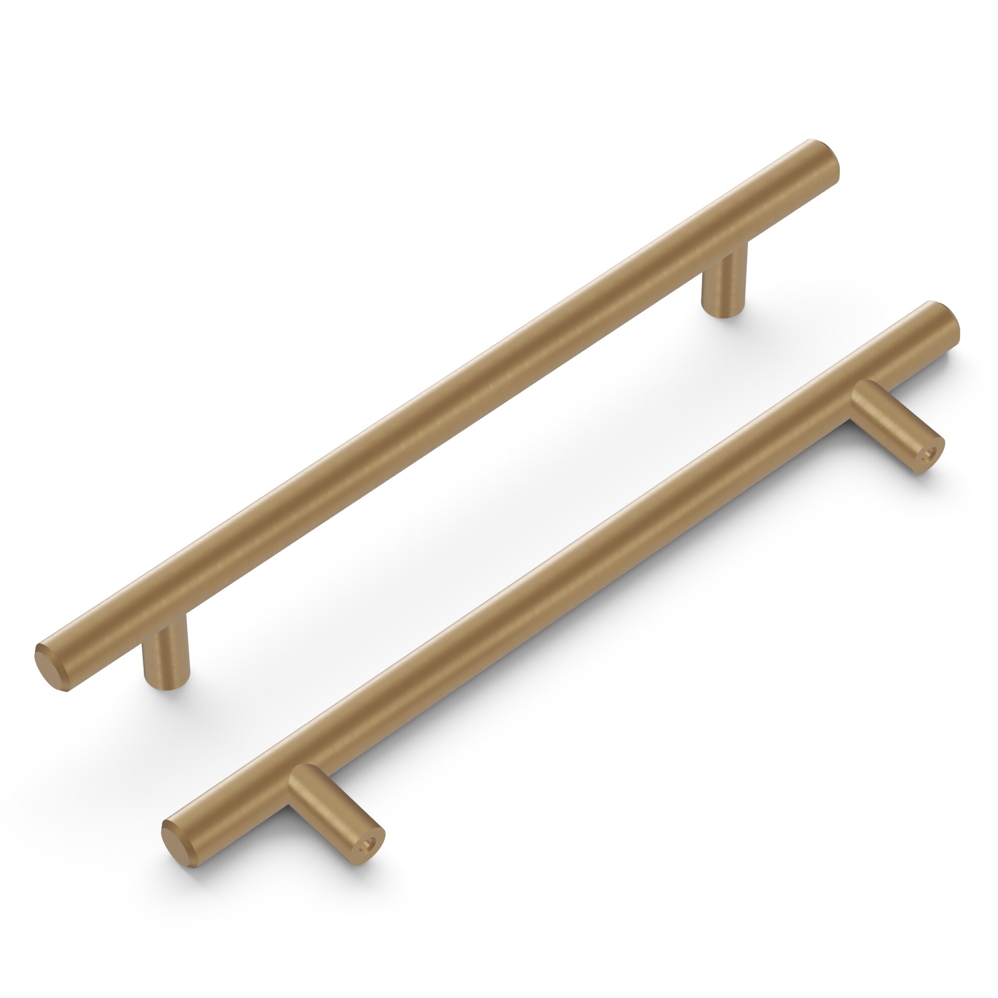 Hickory Hardware HH075596-CBZ Bar Pulls 6-5/16-in , 160mm Center to Center Champagne Bronze Cylindrical Bar