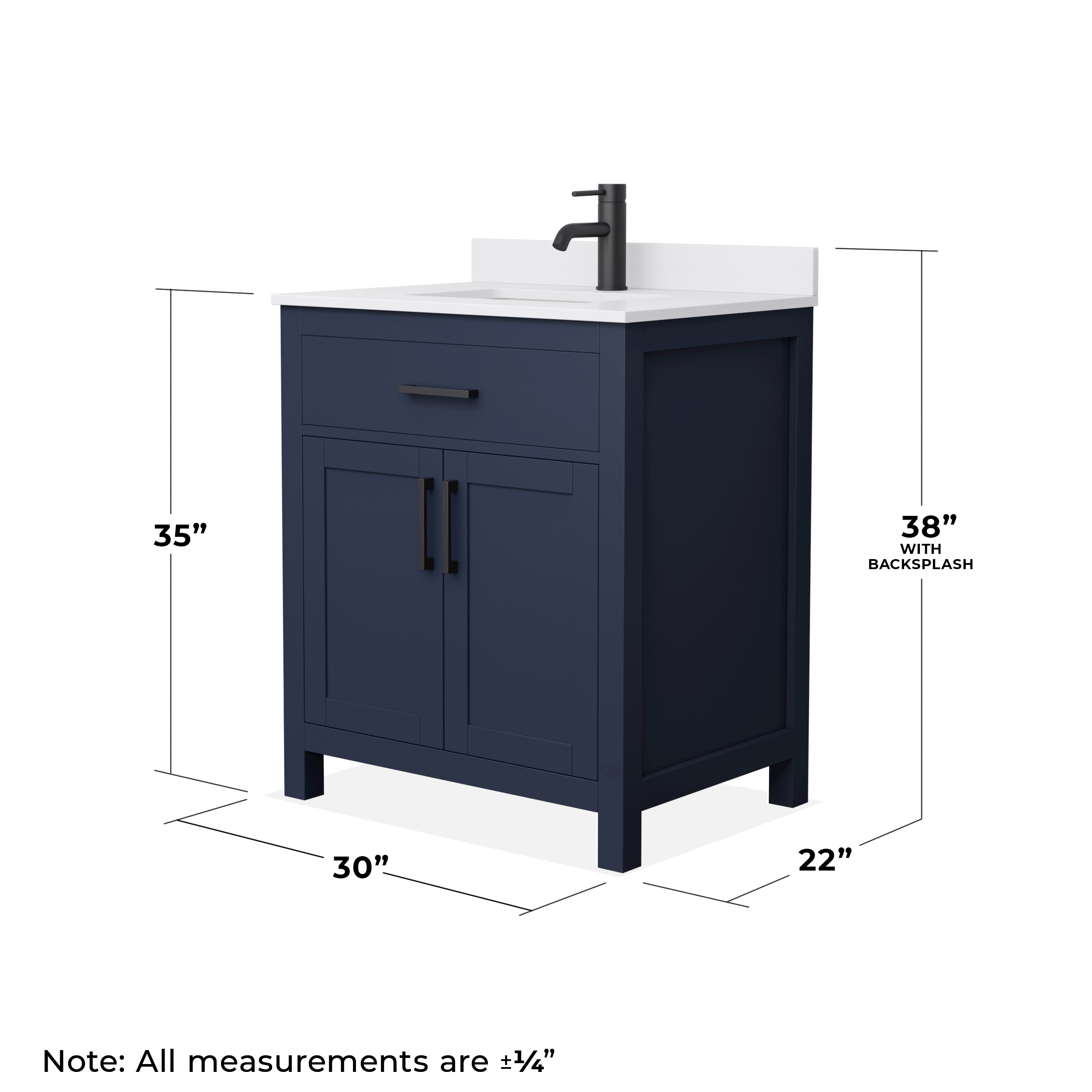Wyndham Collection WCG242430SBBWCUNSMXX Bath-Vanity-Combo - View #5