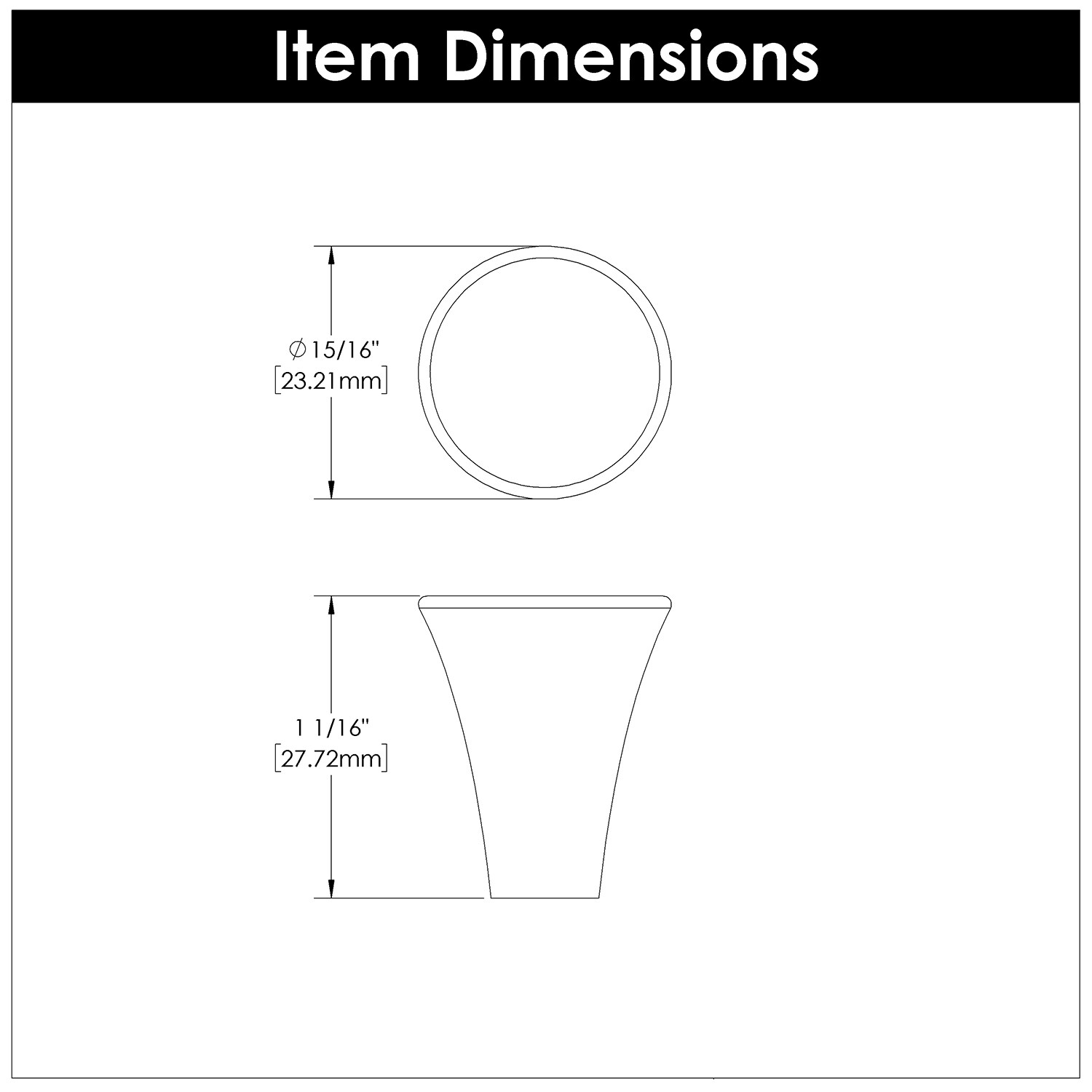 Hickory Hardware H078777BGB-10B Cabinet-Knobs - View #6