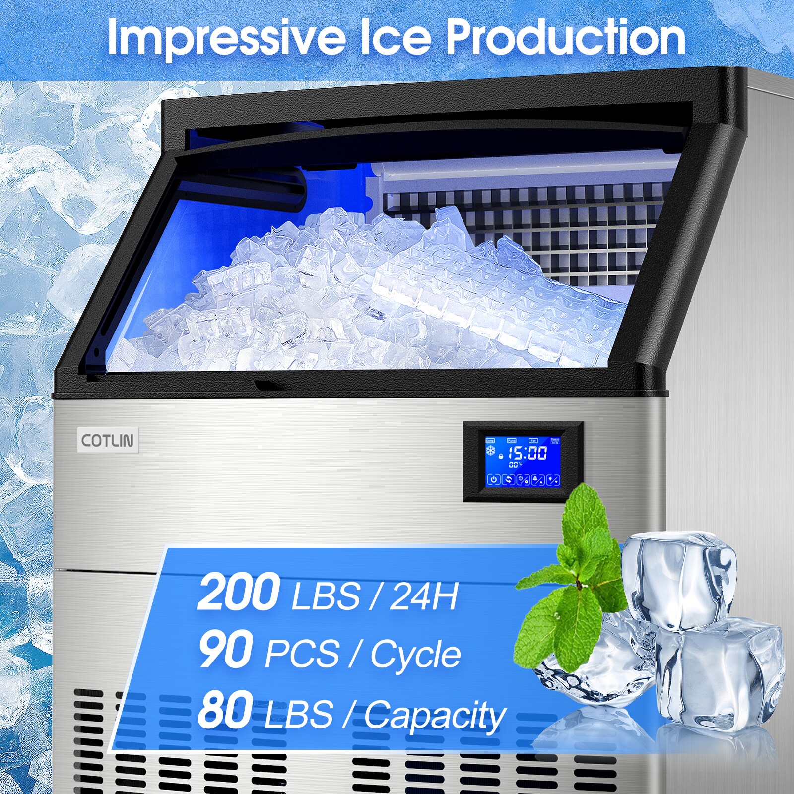 Runesay HBICEMK-01 Ice-Makers - View #4