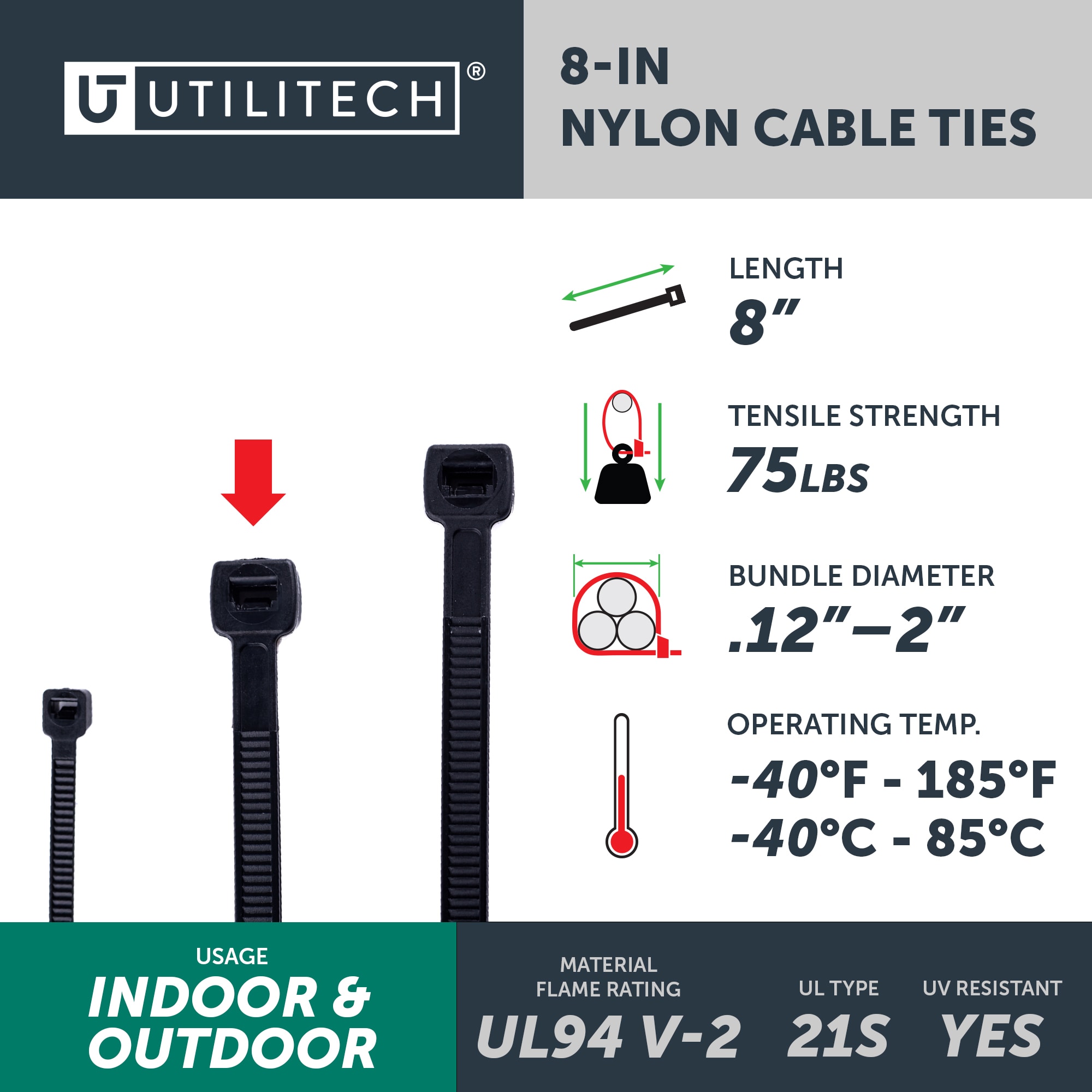 Utilitech SGY-CT40 Cable-Ties - View #4