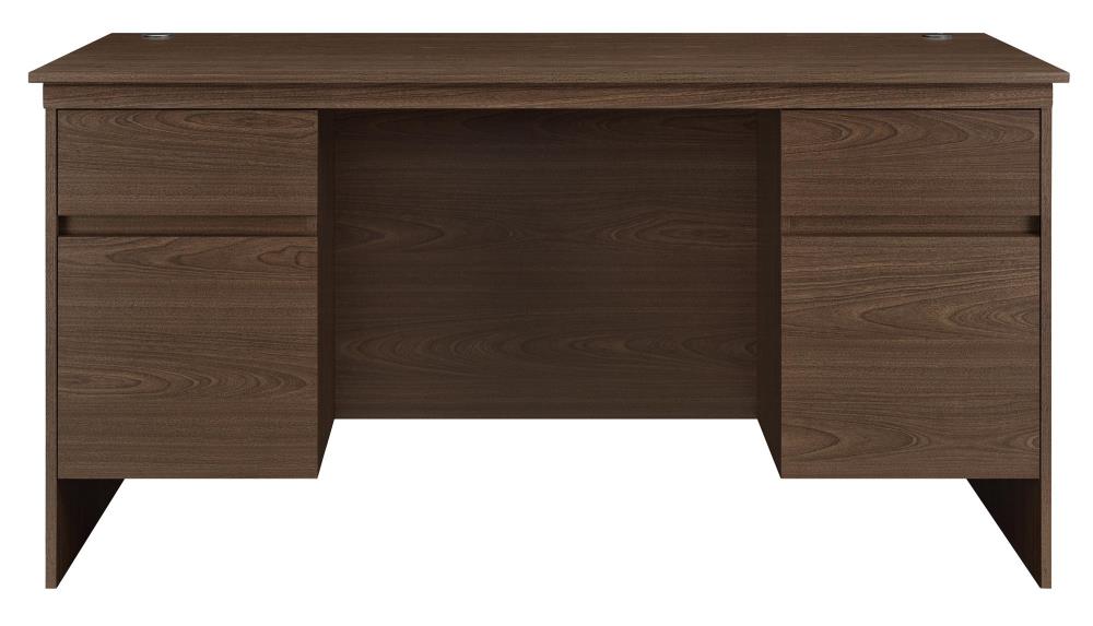 Ameriwood Home DE25674 Adeline 59.06-in Brown Executive Desk