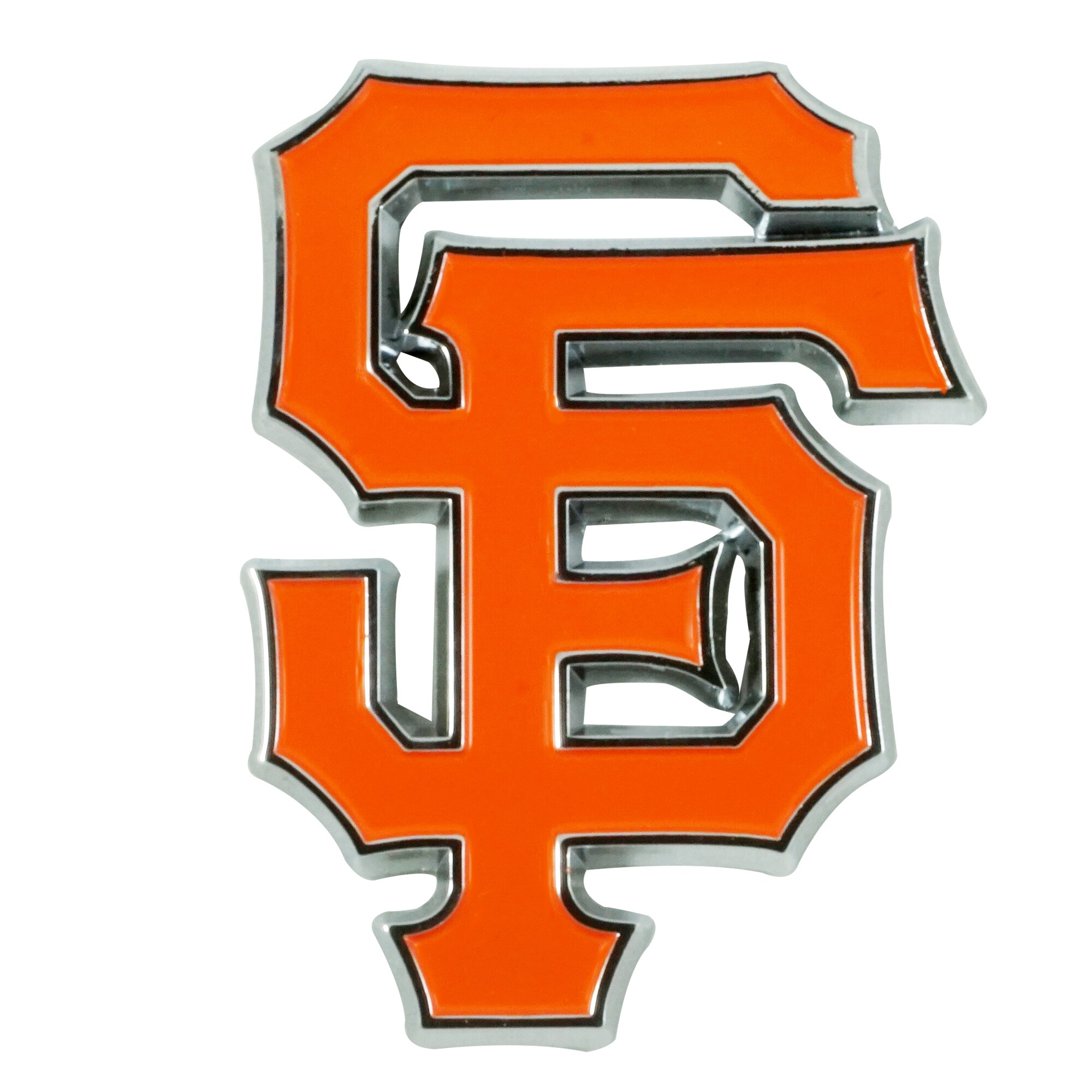SLS FANMats San Francisco Giants Premium Solid Metal Color Chrome Raised Auto Emblem Decal Baseball 