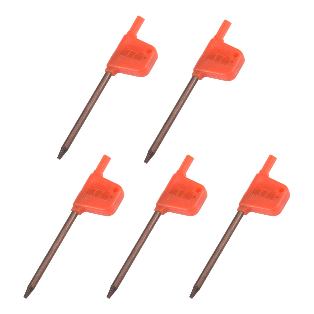 Unique Bargains Torx Screwdriver T7 S2 Flag Handle Star Driver Key Wrench Spanner 5pcs #S26032600UX5623
