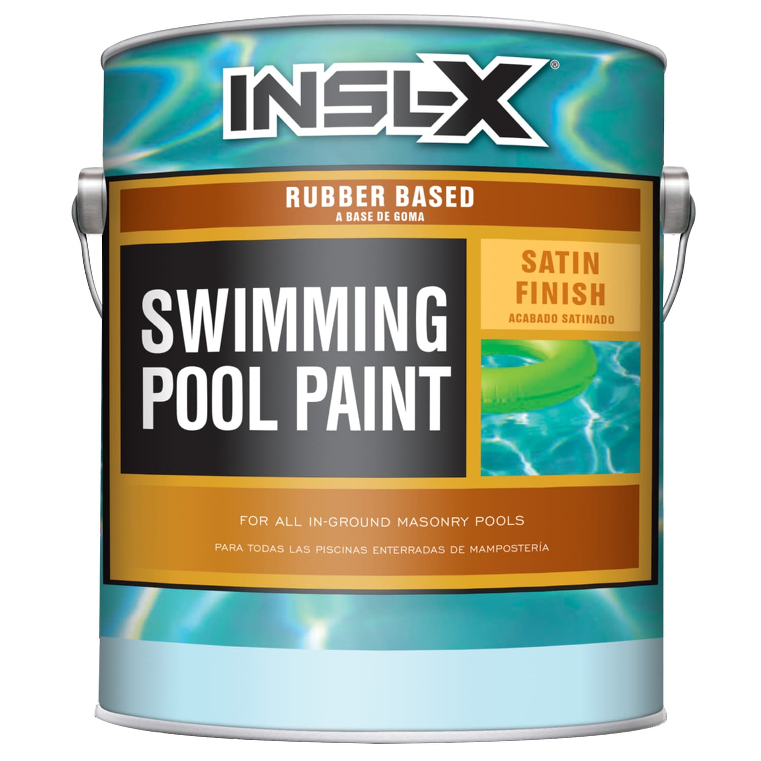 Benjamin Moore 1322460 INSL-X Tintable Satin Ocean Blue Oil-based Waterproof Pool Paint (1-Gallon)