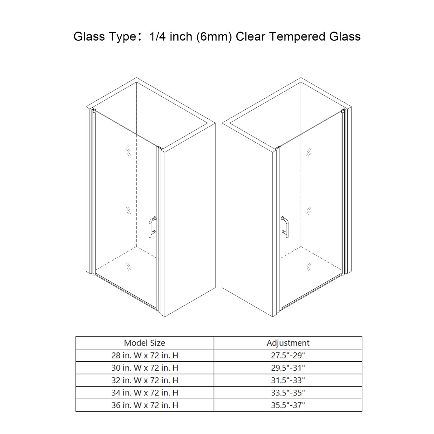 WELLFOR SLL-FP32 Shower-Doors - View #8