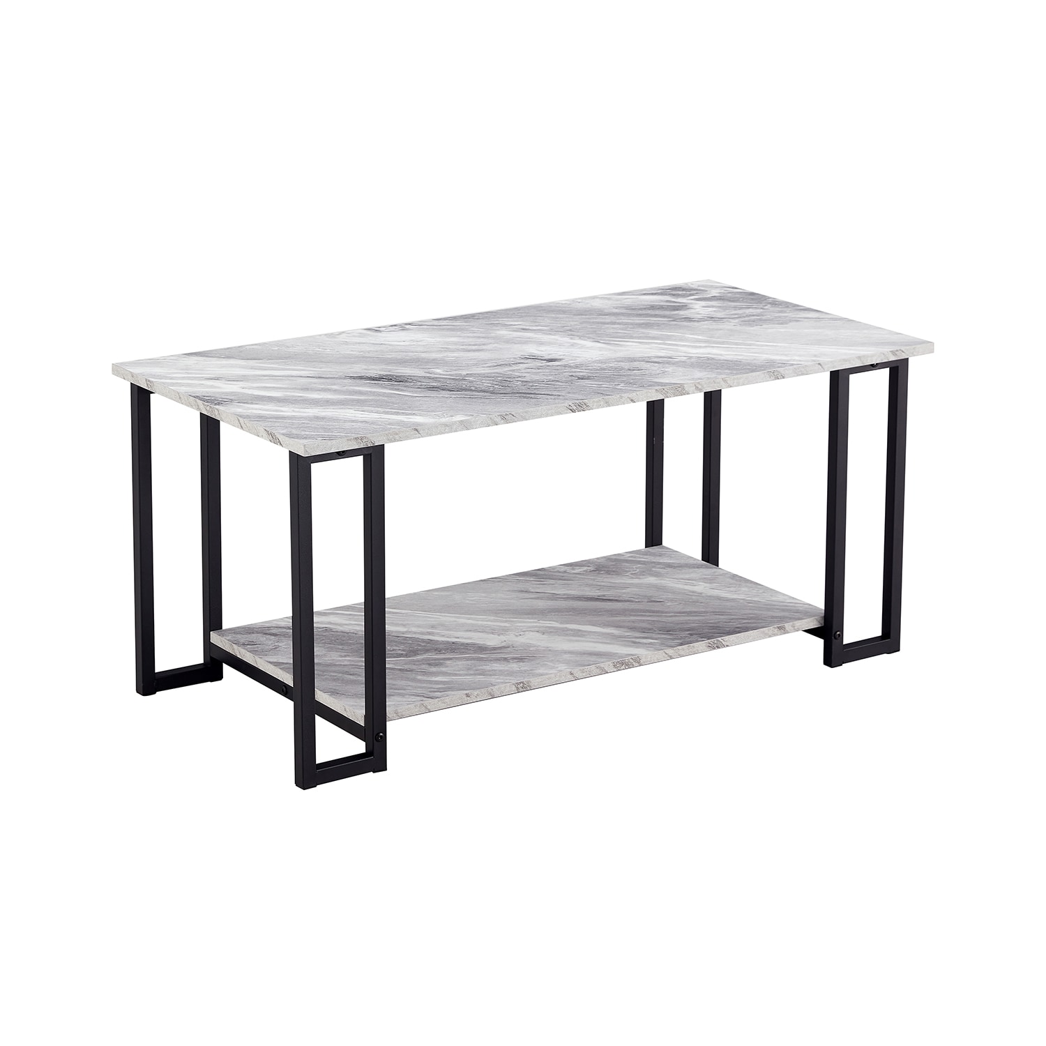 Mondawe OR-1423-PLK Modern/Contemporary Gray Tv Stand Integrated Tv Mount (Accommodates)