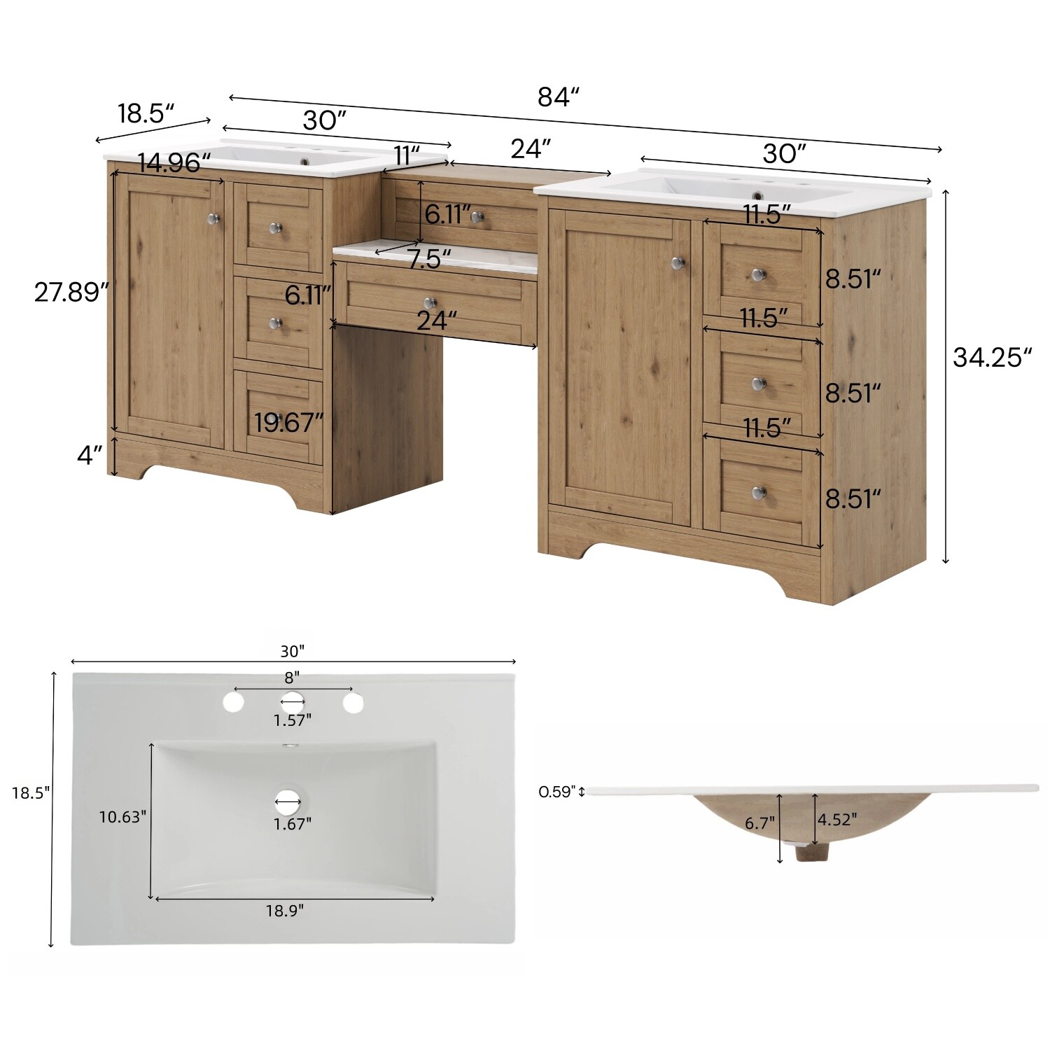Vanityfus VF-NE-4196B Bath-Vanity-Combo - View #3