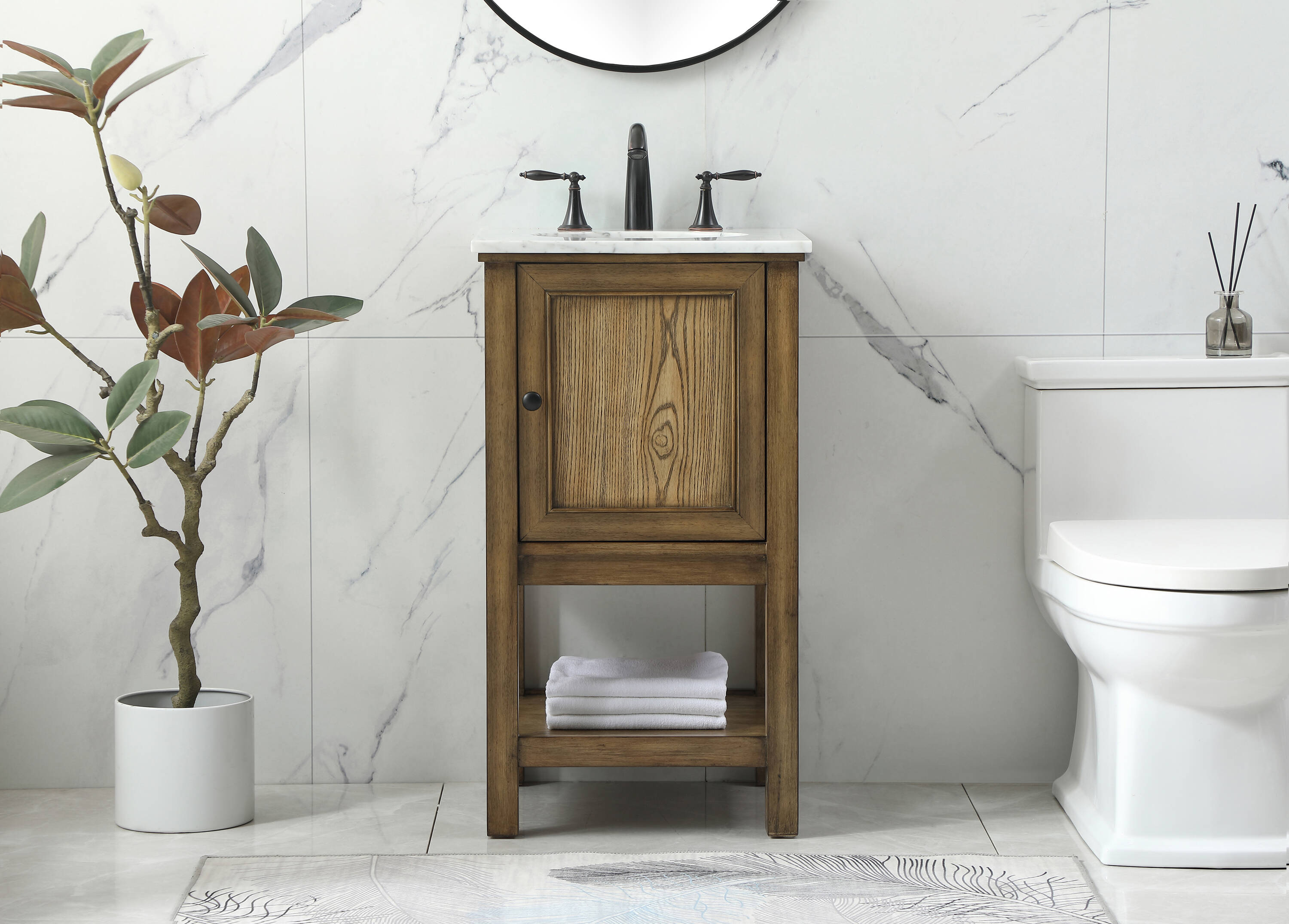 Elegant Decor HF81057DW Bath-Vanity-Combo - View #2