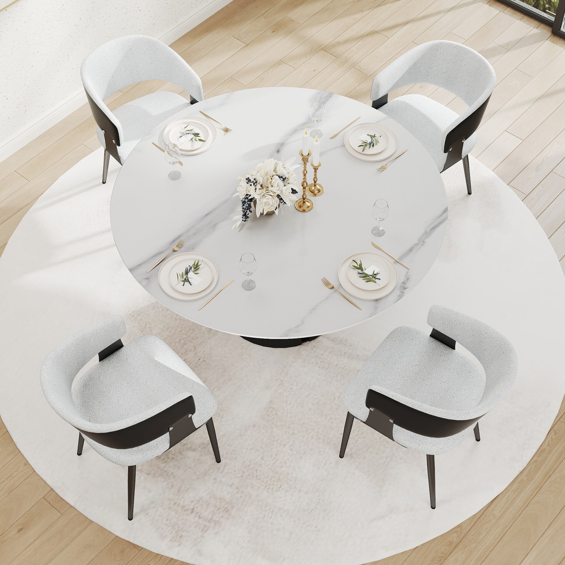 BuotiqHom DH-AT-150W-3B Dining-Tables - View #6