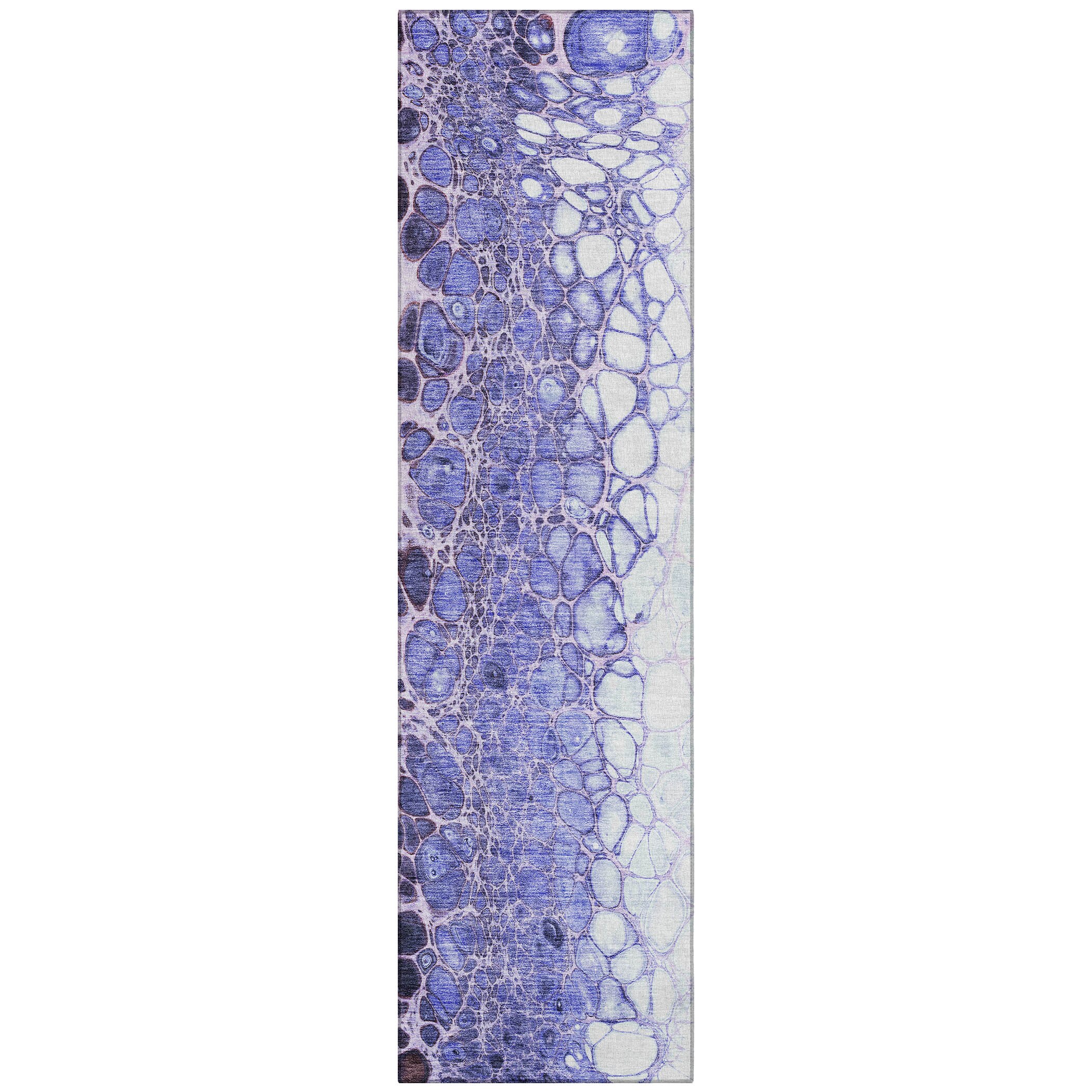 Addison Rugs ACN707PP2X8 Chantille ACN707PP 2 x 7 (ft) Polyester Purple Rectangular Indoor/Outdoor Geometric Machine washable Area rug