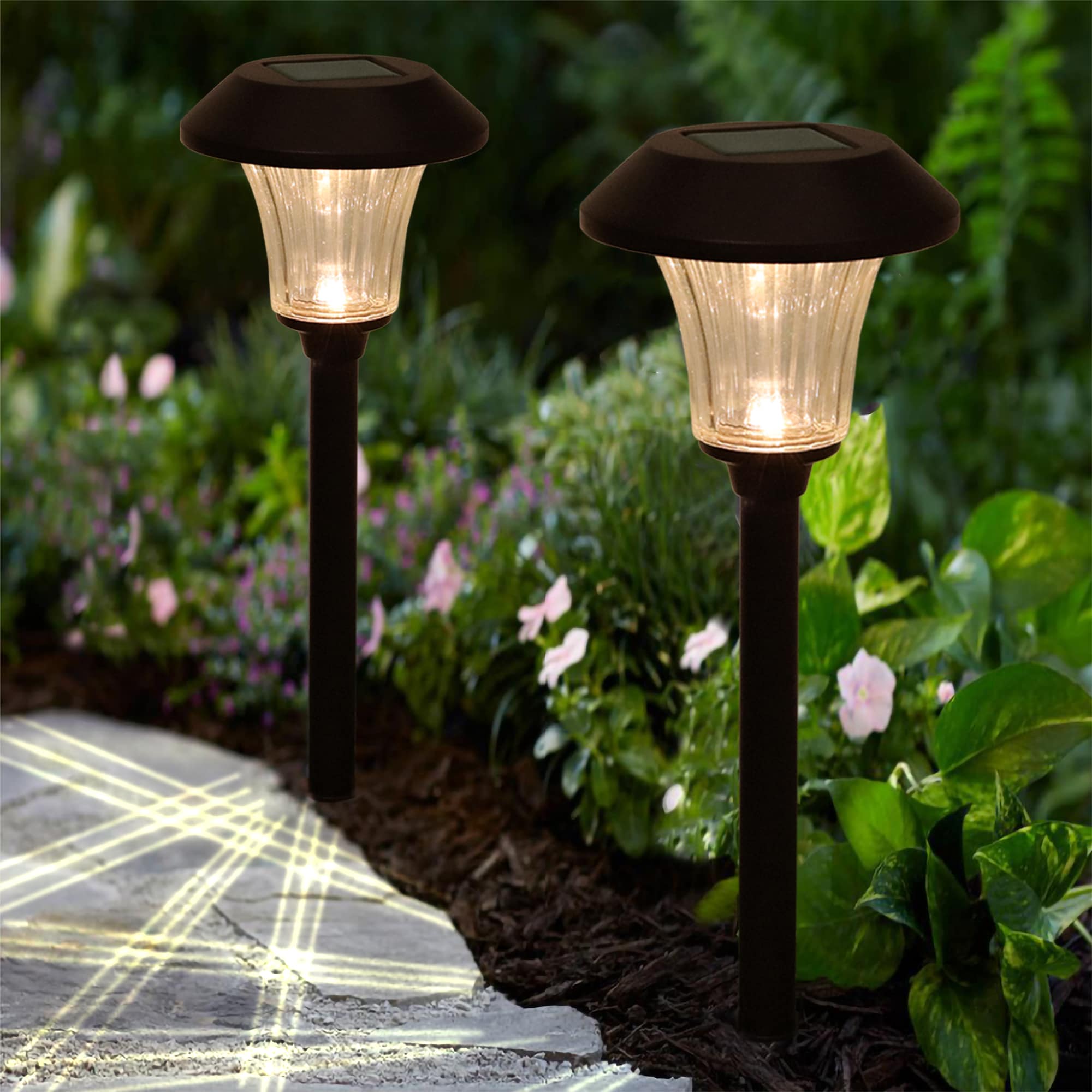 Harbor Breeze 12-Lumen 1-Watt Oil-Rubbed Bronze Solar LED Outdoor Path ...