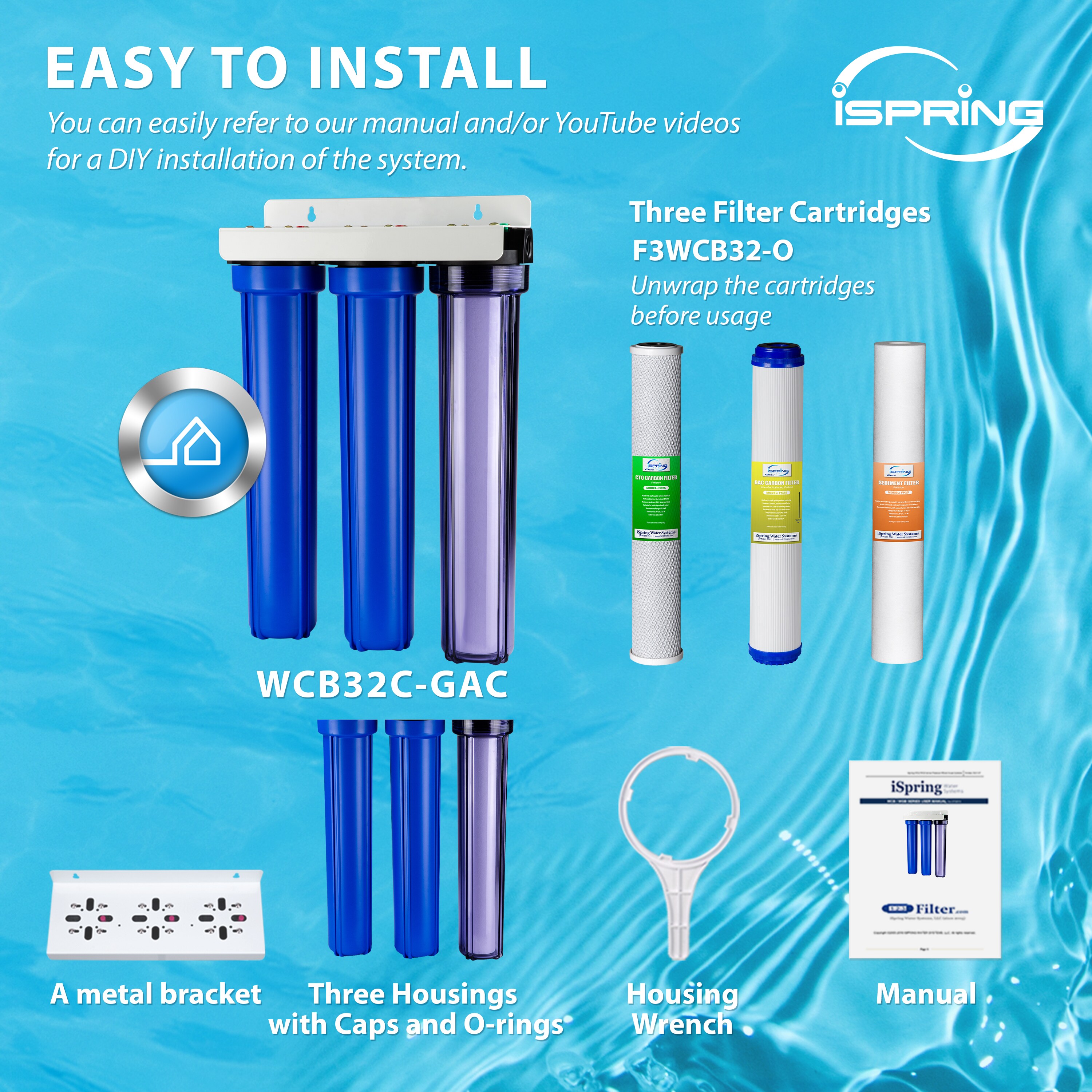 iSpring WCB32C-GAC Whole-House-Filtration-Systems - View #6