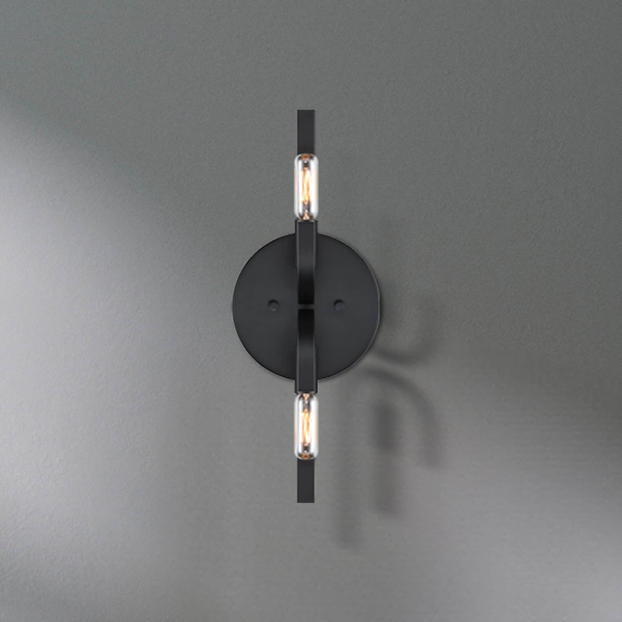 Designers Fountain D314C-2WS-MB Skye 6.25-in W 2 -Light Matte Black Wall Sconce