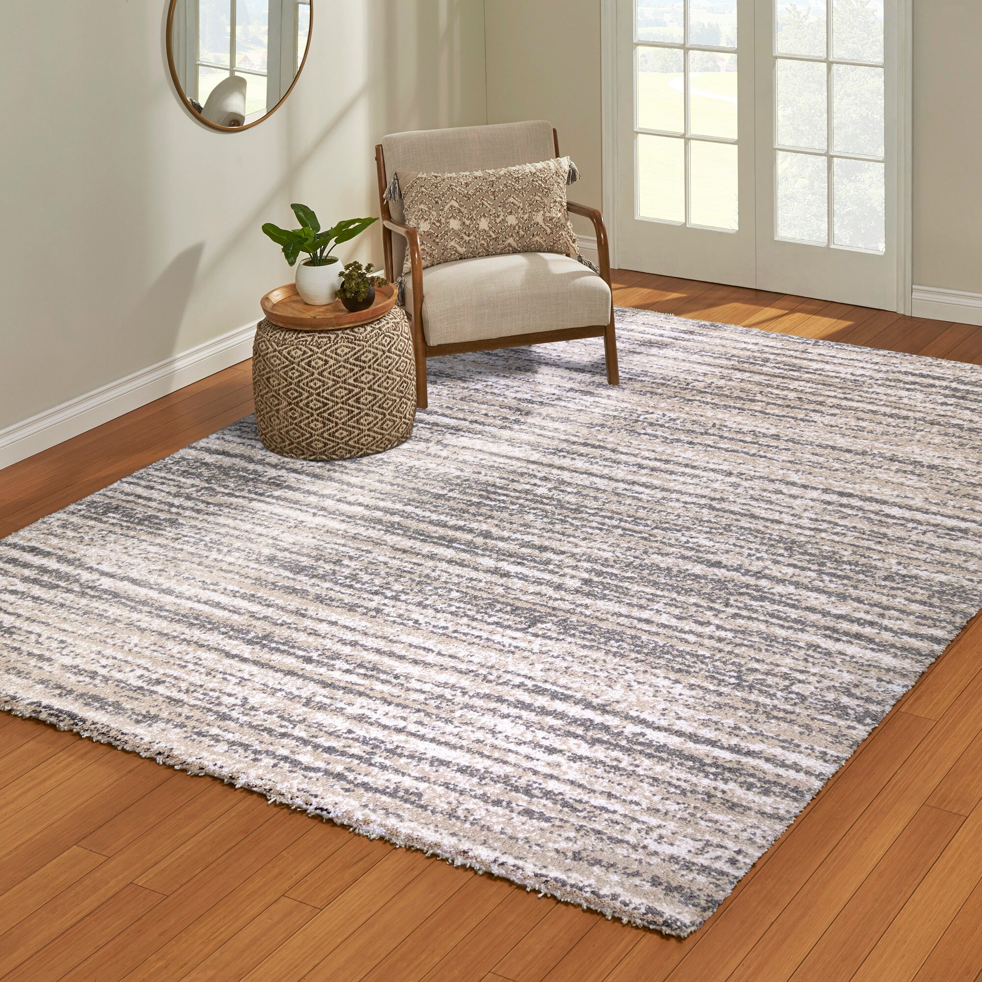 GERTMENIAN Bali 9 X 13 (ft) Ivory/Gray Indoor Abstract Area Rug at ...