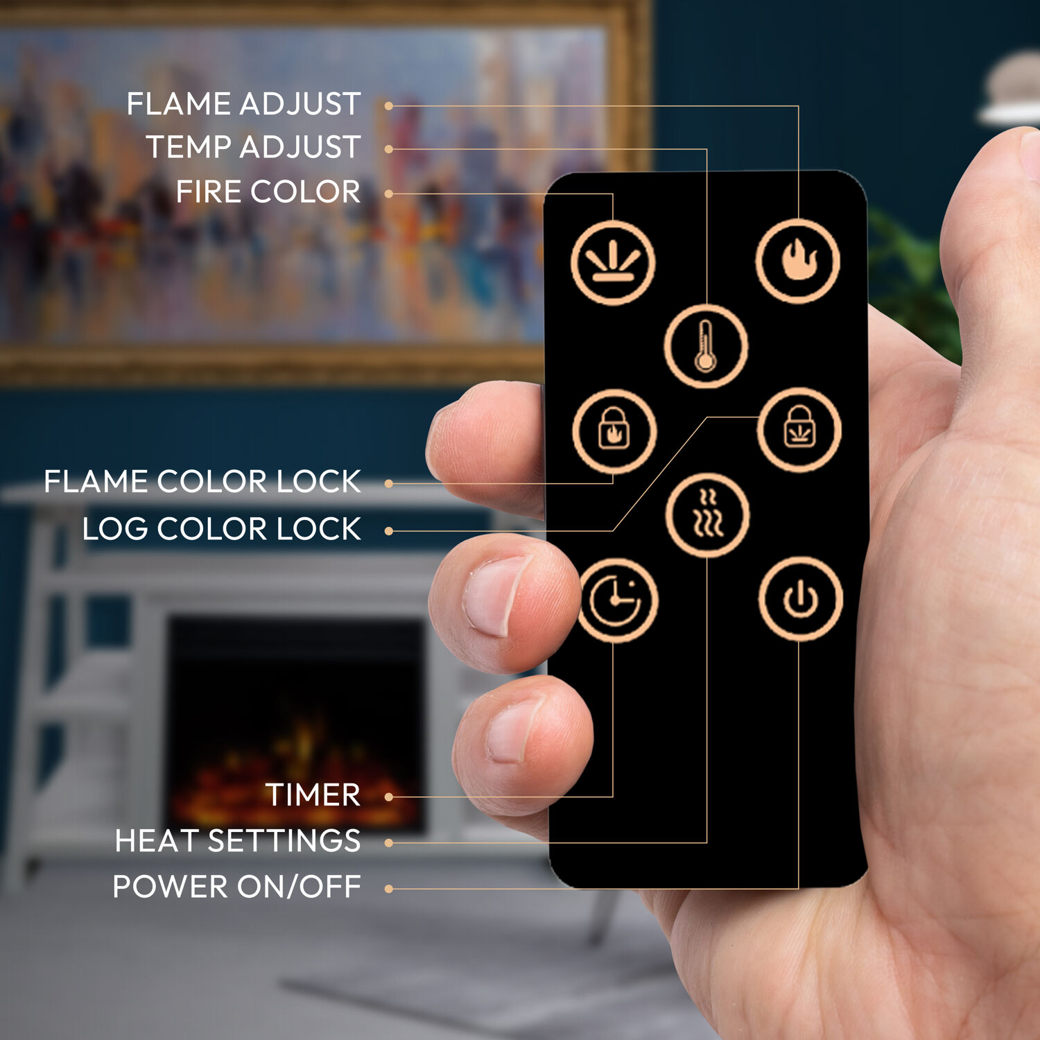 Cambridge CAM5332-1WWLG3 Electric-Fireplaces - View #3