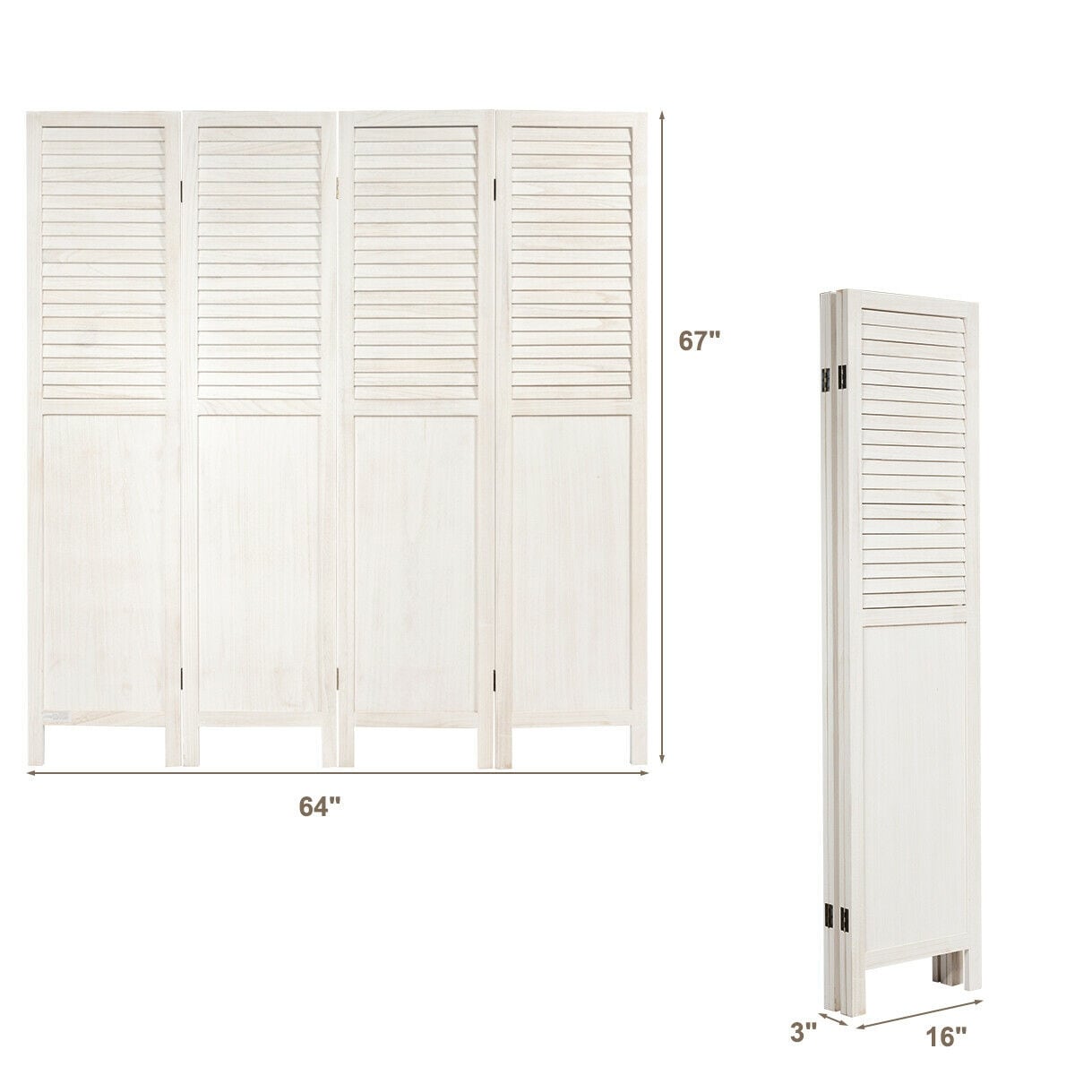 CASAINC WF-HYSN-61485WH Indoor-Privacy-Screens - View #7