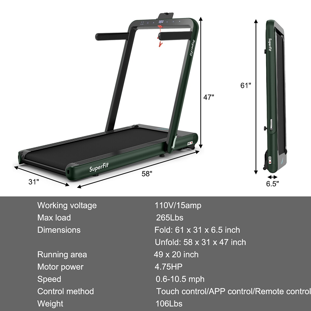 Costway CSHY000977 treadmills - View #9